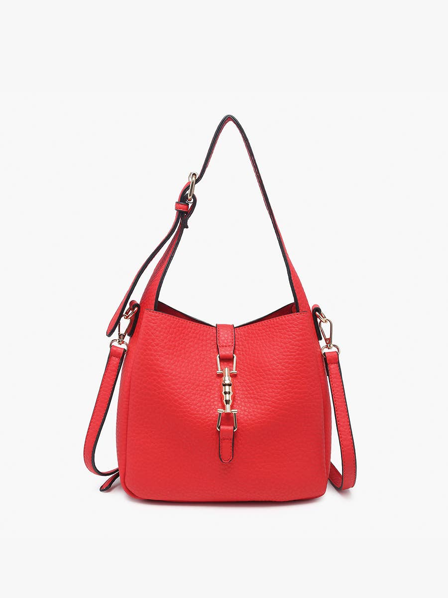 Jen & Co. Agnes Classic Satchel w/ Press Lock & Inner Bag