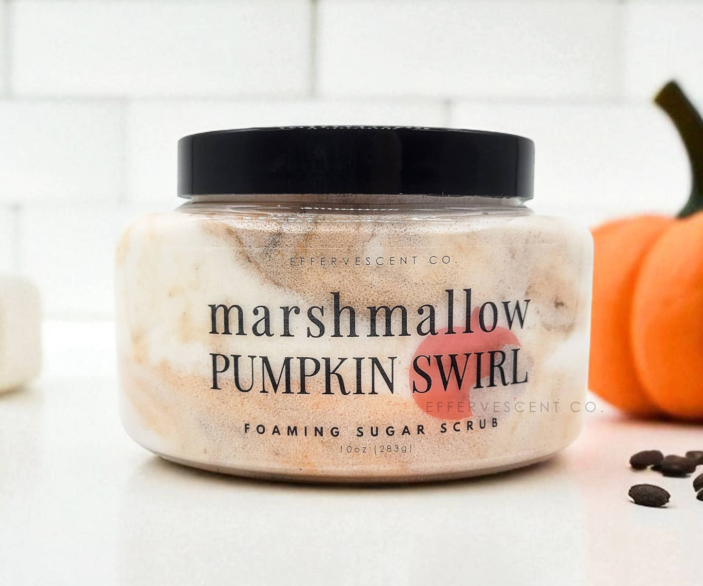 Effervescent Co. - Marshmallow Pumpkin Swirl | Foaming Sugar Scrub