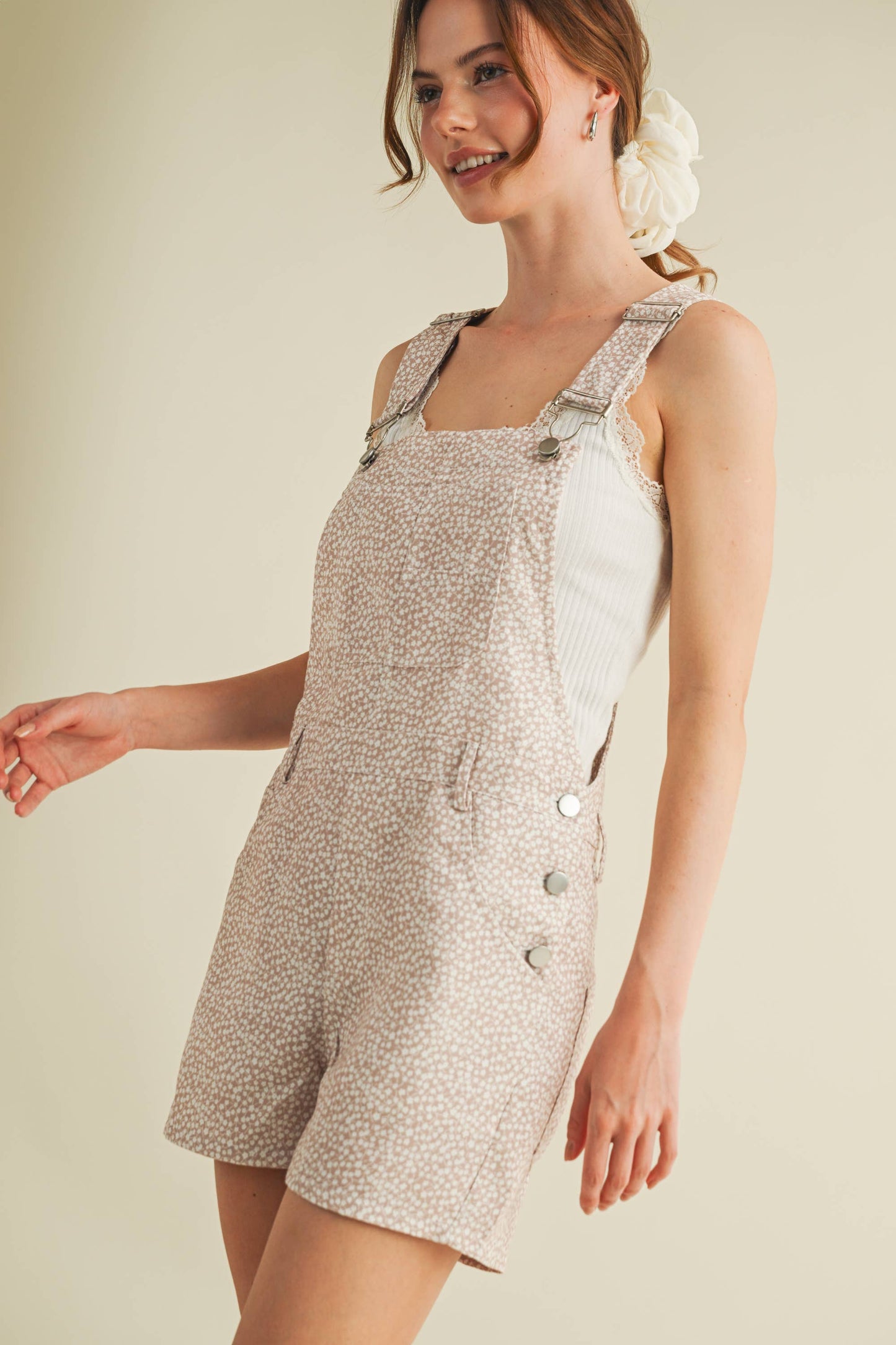 Cloud Ten - FLOWER PRINT OVERALL ROMPER