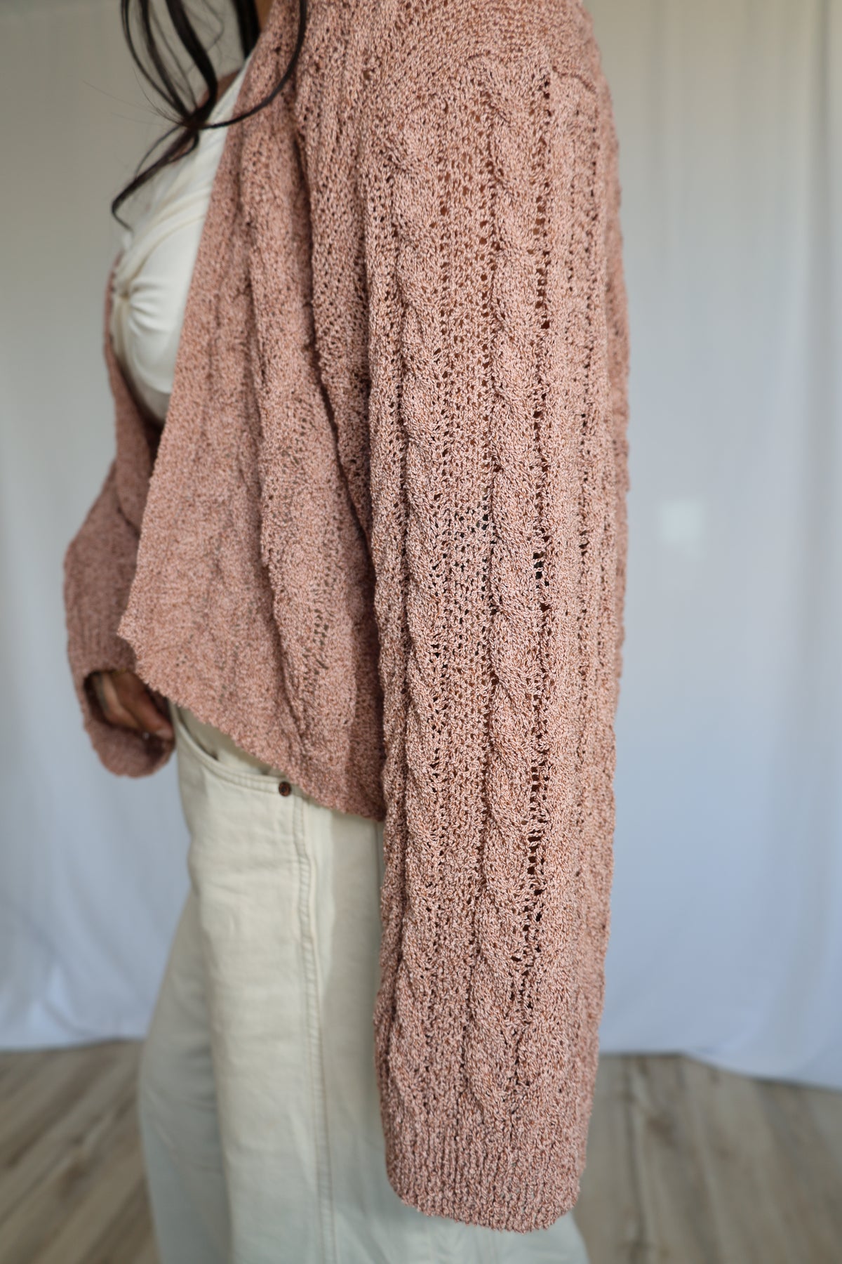 It's Like Fate light weight open cable knit cardigan