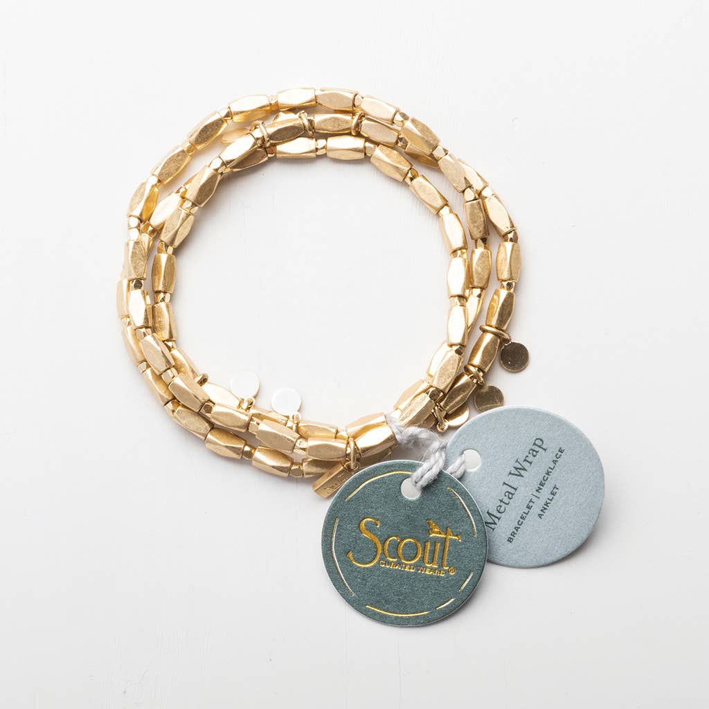 Scout Curated Wears - Metal Wrap - Classic/Teardrop/Silver & Gold