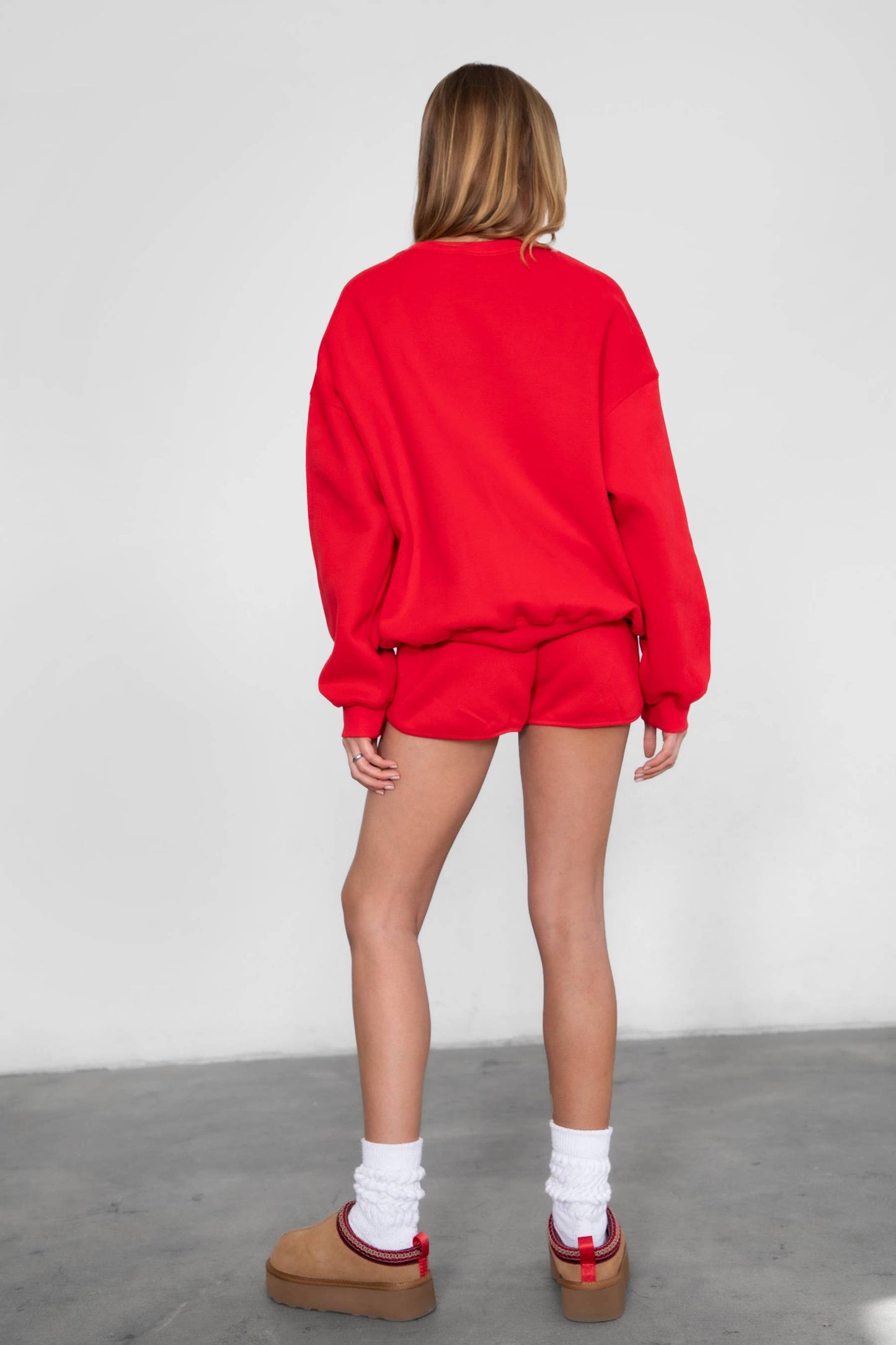 TICTOC - VARSITY Fleece Crew Neck Pullover Sweatshirt