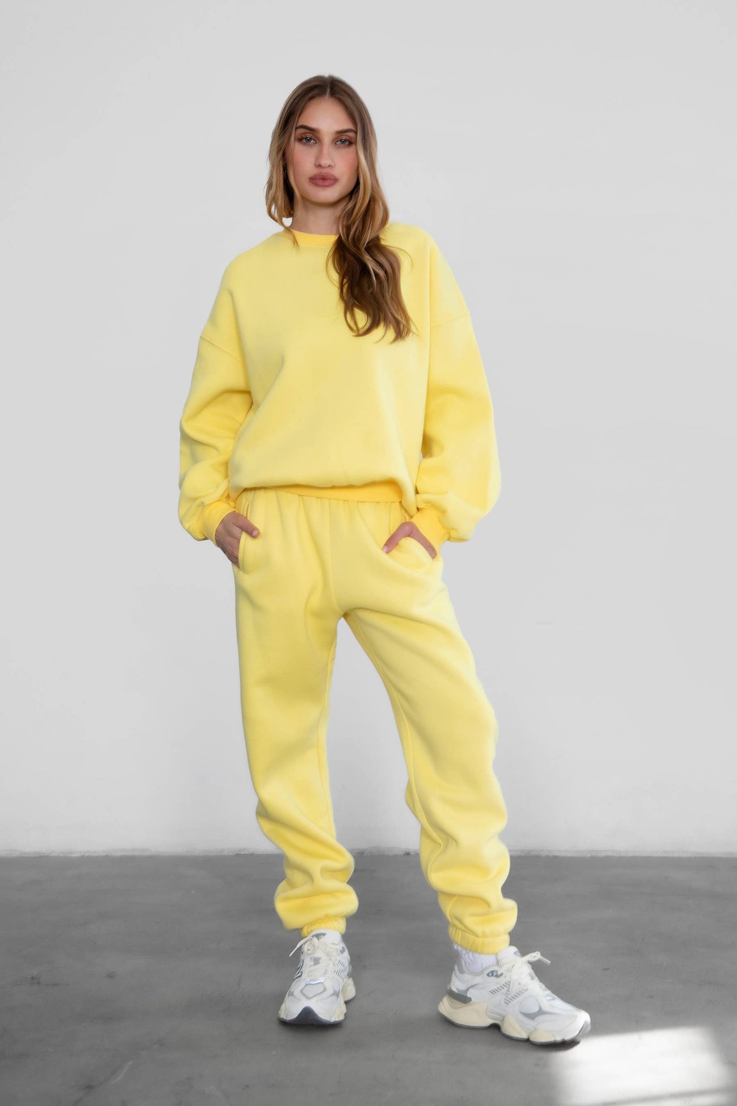 TICTOC - VARSITY Fleece Crew Neck Pullover Sweatshirt