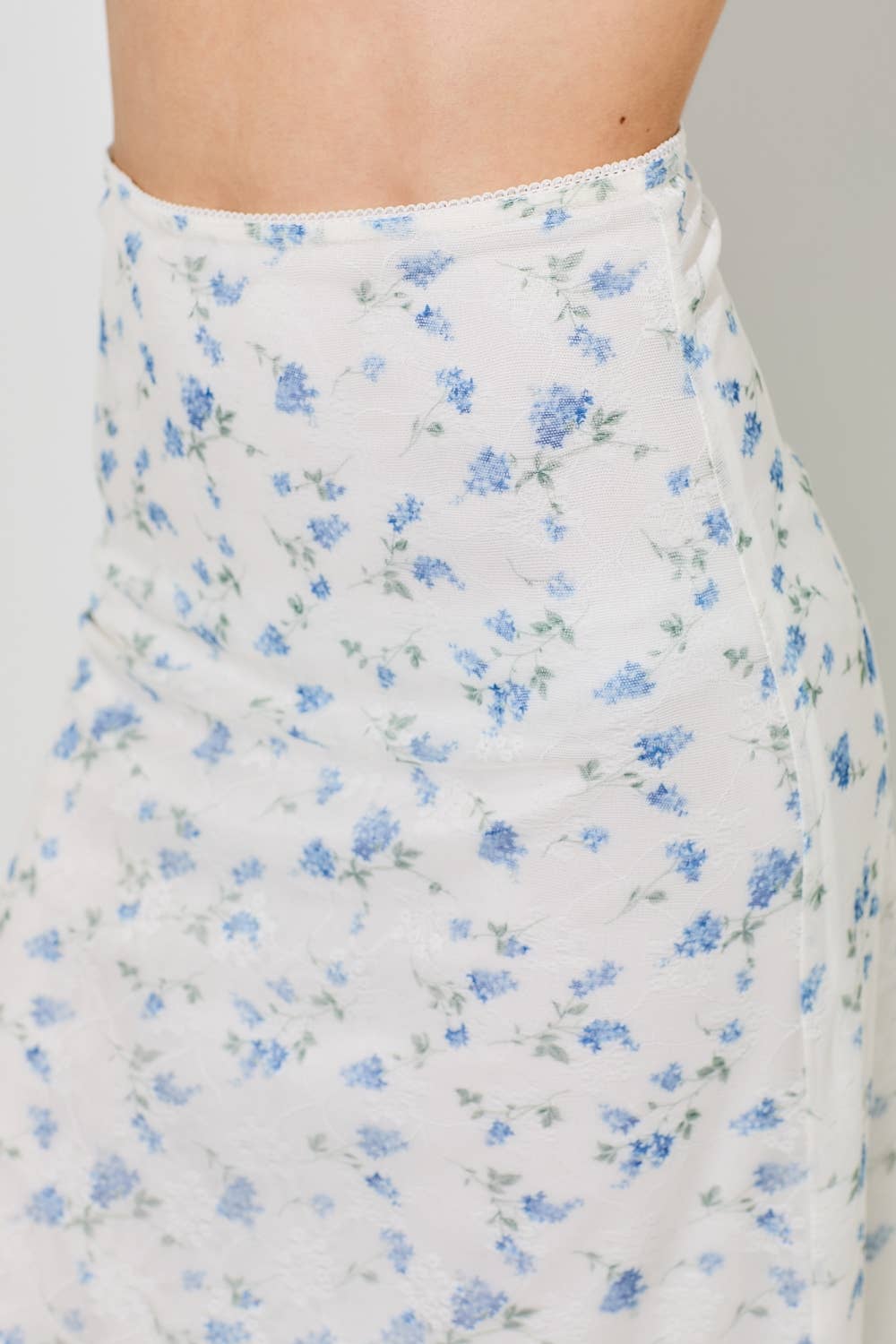 Baevely by Wellmade USA - PRINTED FLORAL MIDI SKIRT