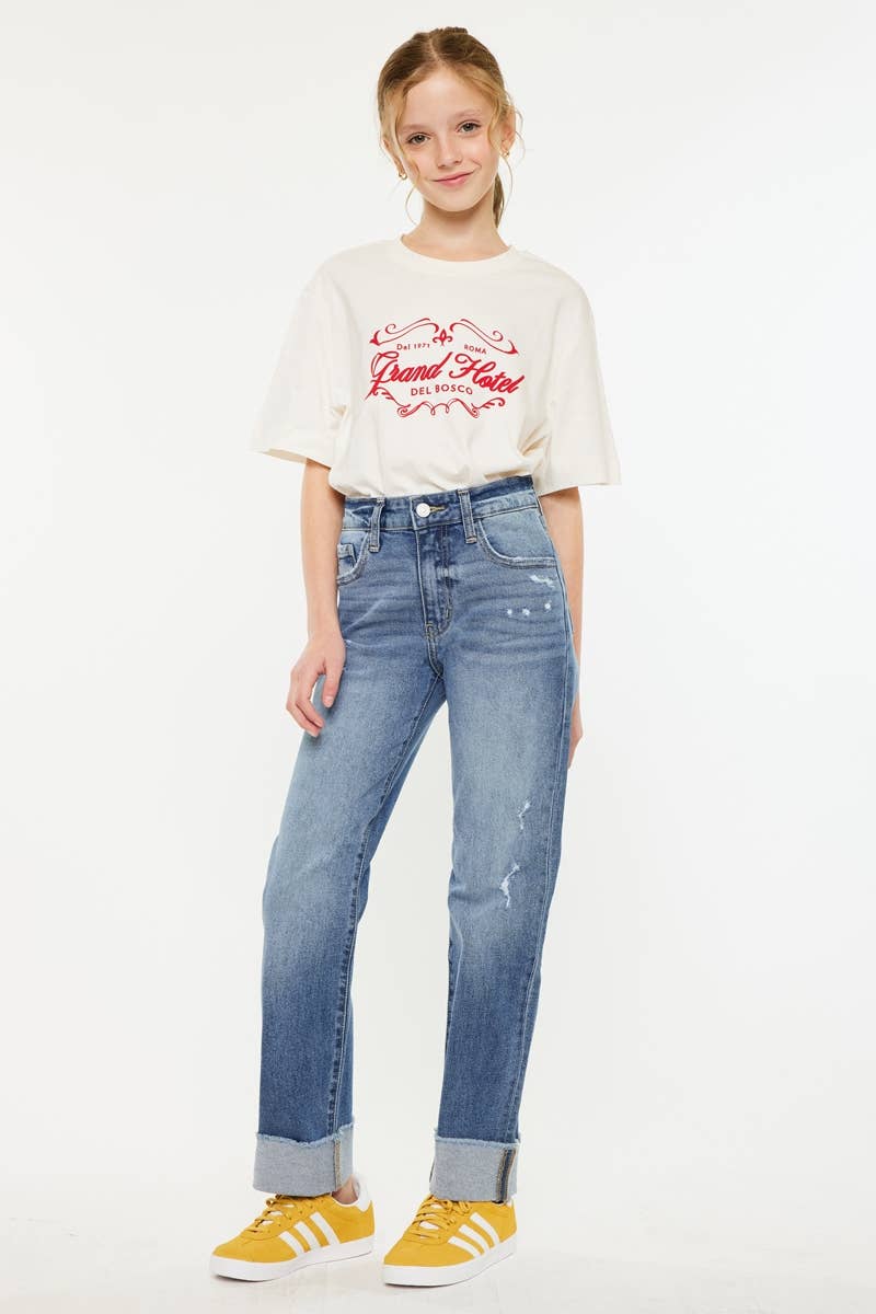 Kan Can USA - High Rise Straight Jeans