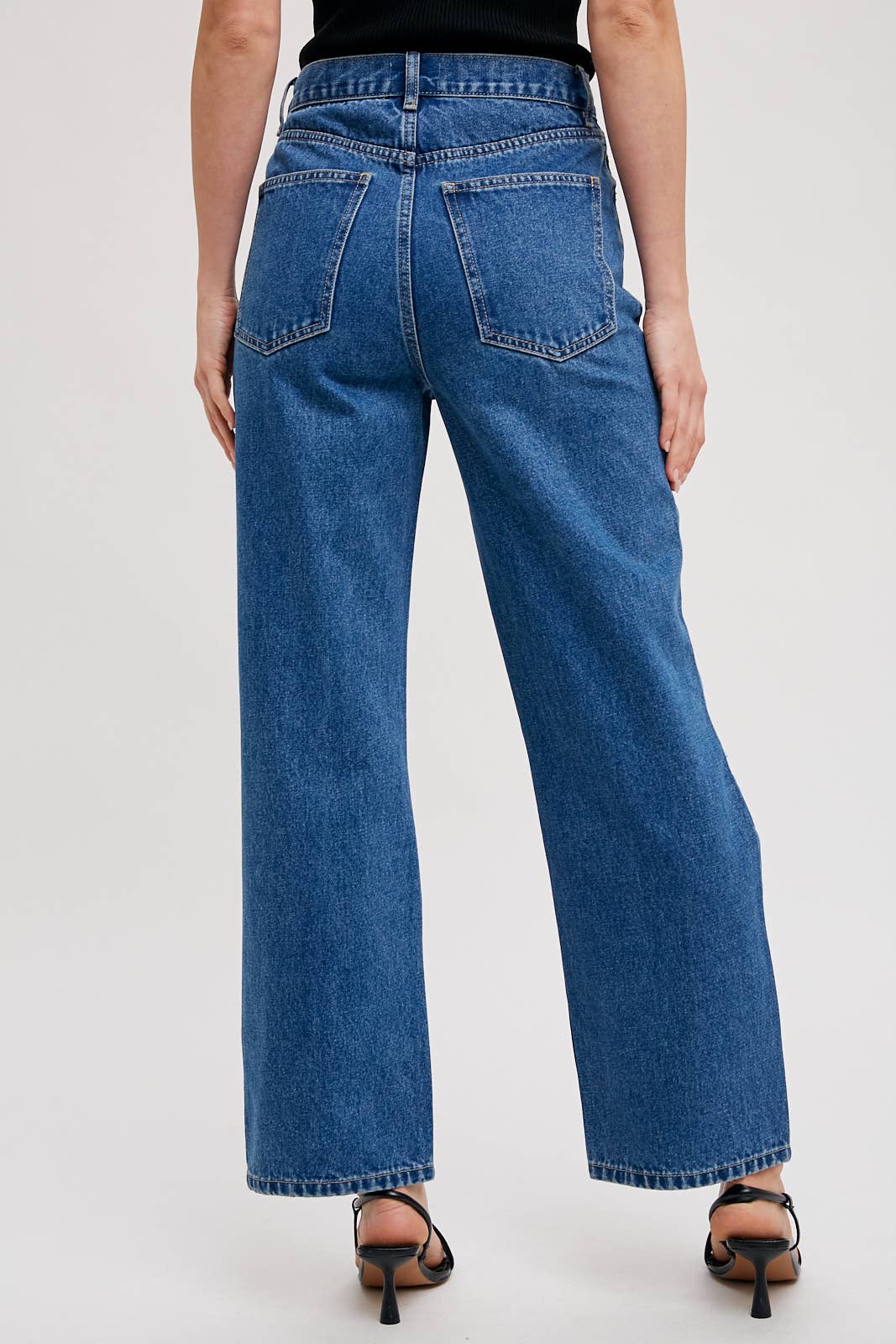 Bluivy - HIGH RISE DISTRESSED DENIM JEANS
