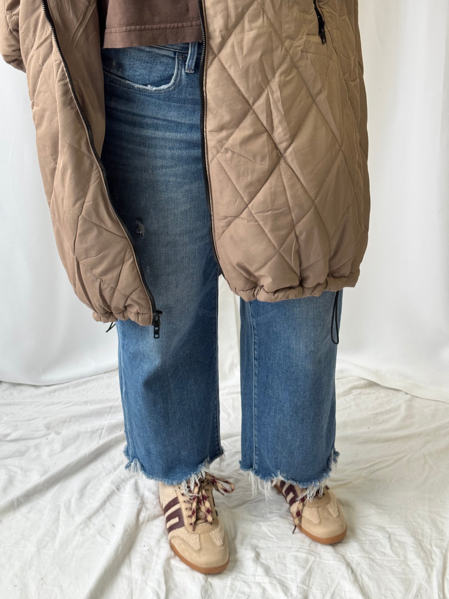 Bluivy - LONGLINE QUILTED PUFFER JACKET