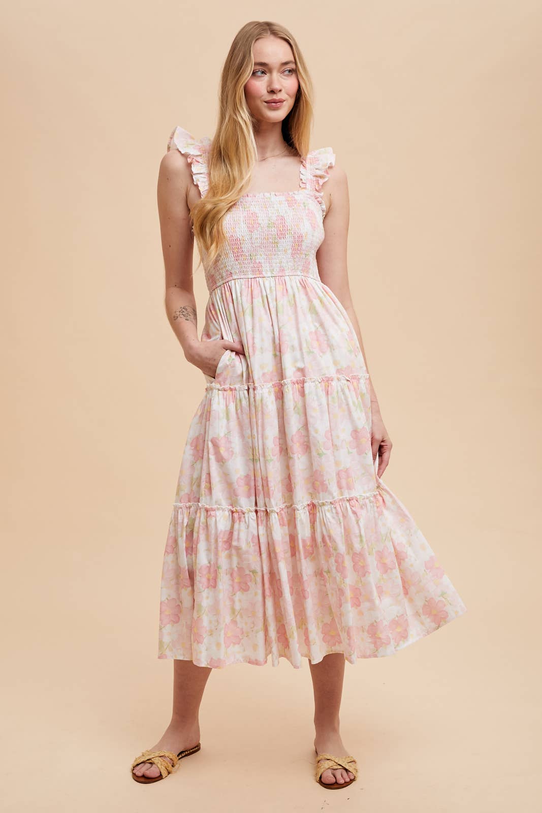 In Loom - SMOCKED COTTON MAXI DRESS