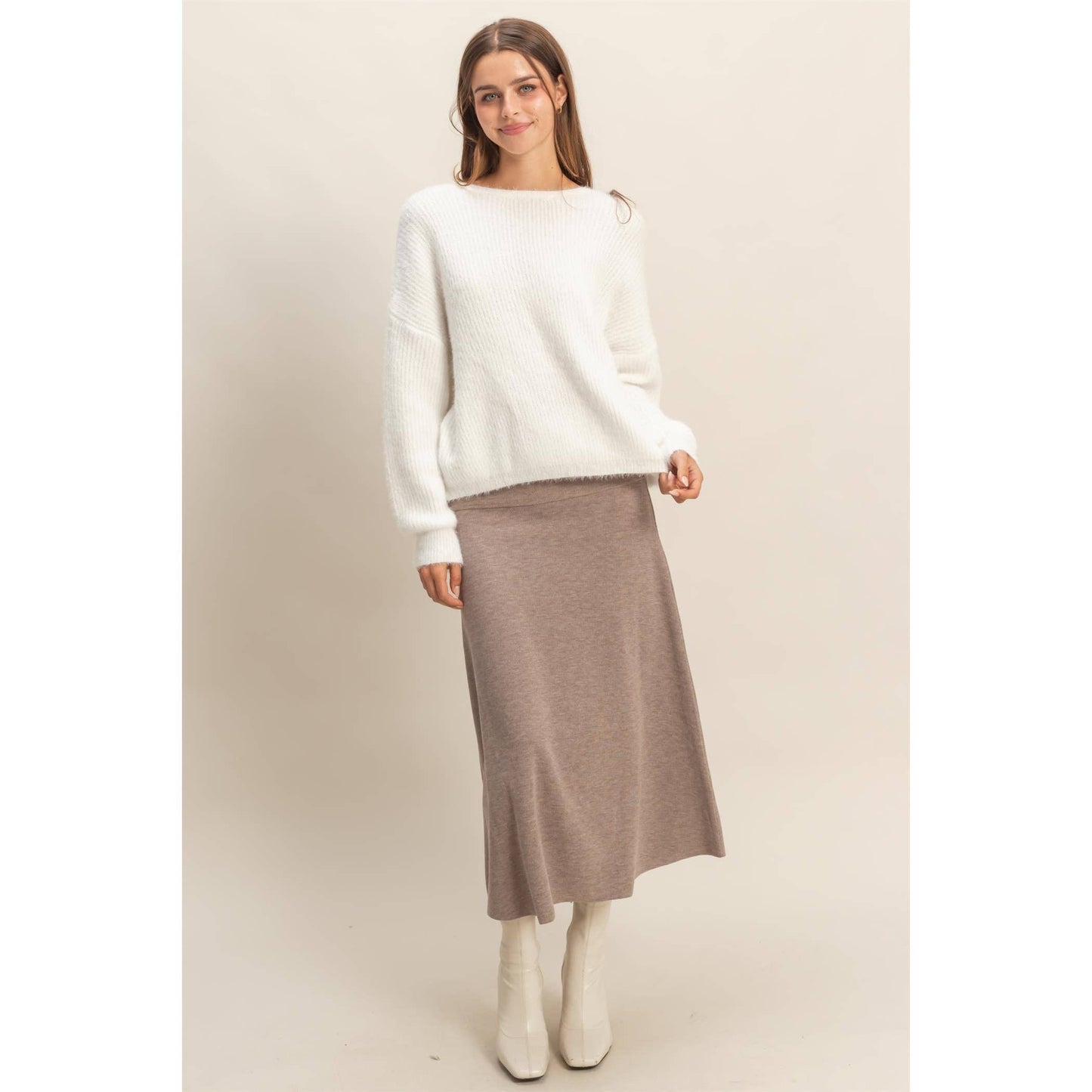 HYFVE - Contemporary Ribbed Knit Skirt