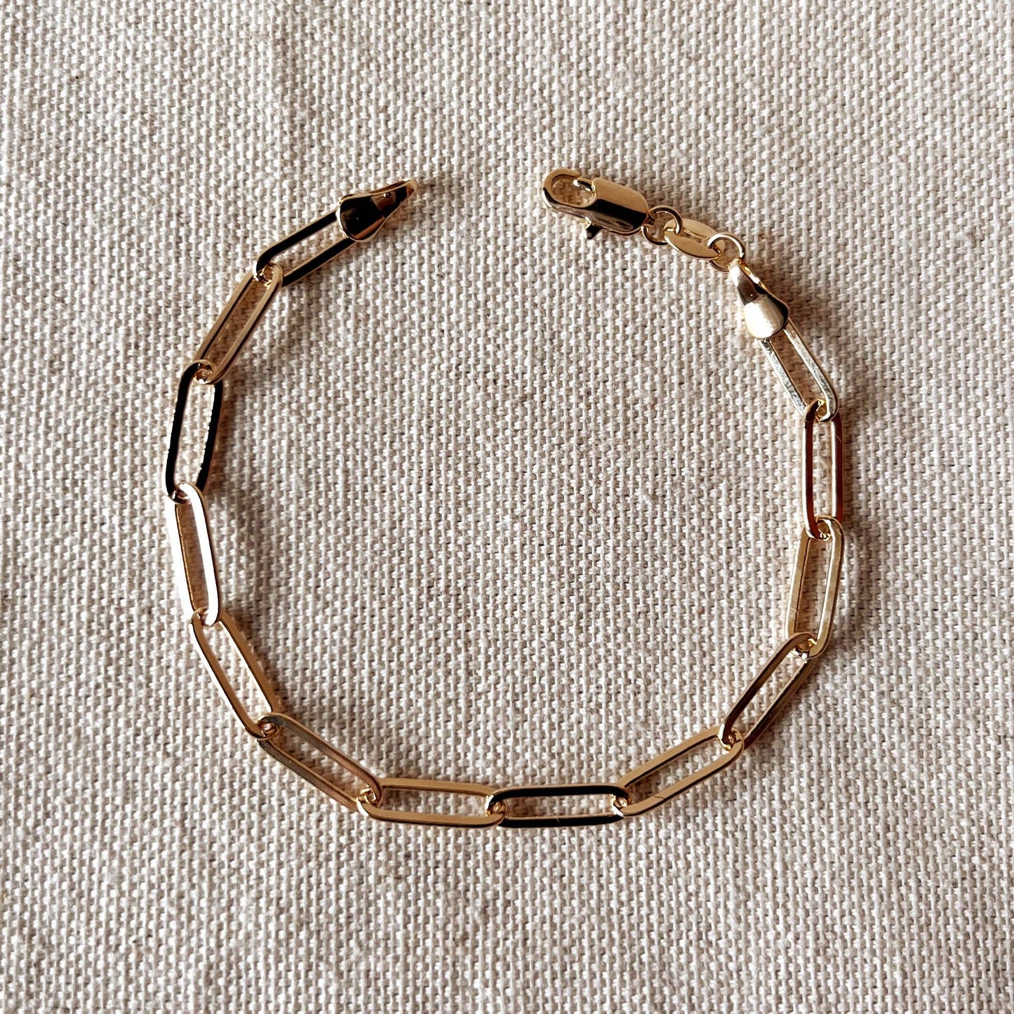 GoldFi - 18k Gold Filled Classic Paperclip Bracelet