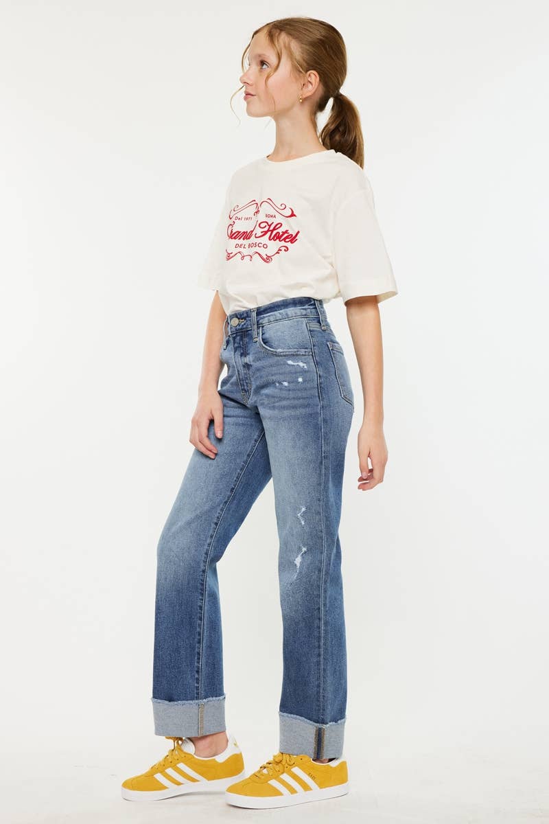 Kan Can USA - High Rise Straight Jeans