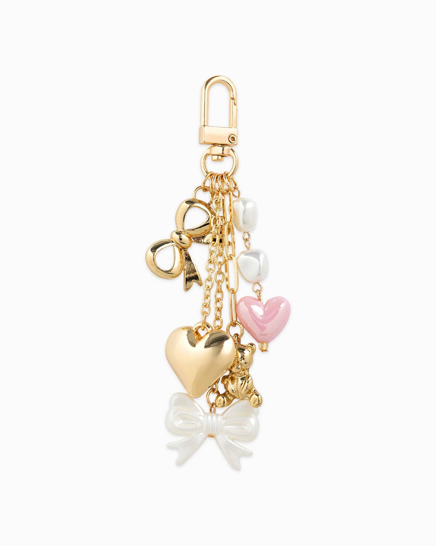 Sessori - Multi Line Puff Heart Bear Bag Charm