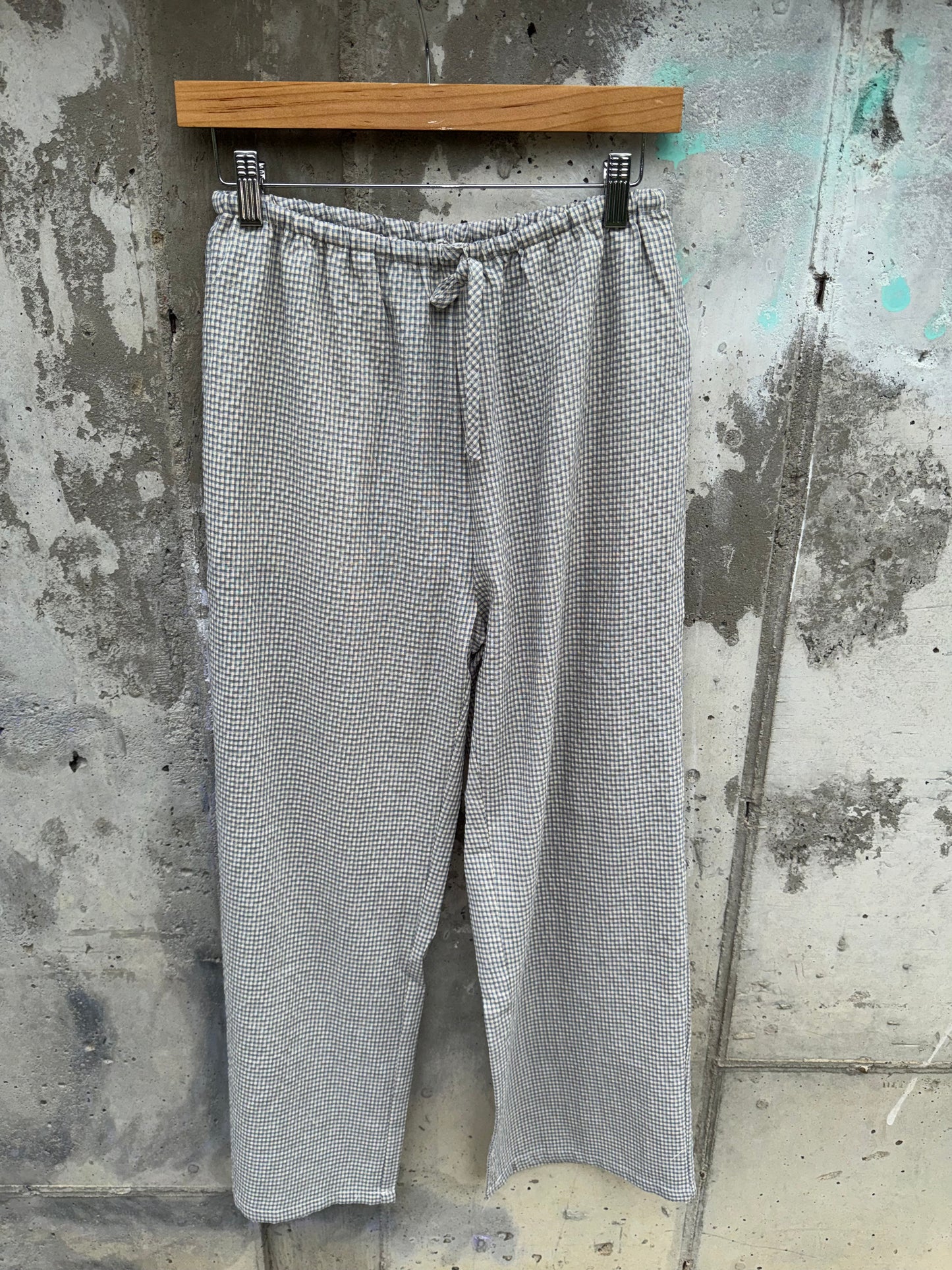 Wishlist - Gingham Woven Wide-leg Pants