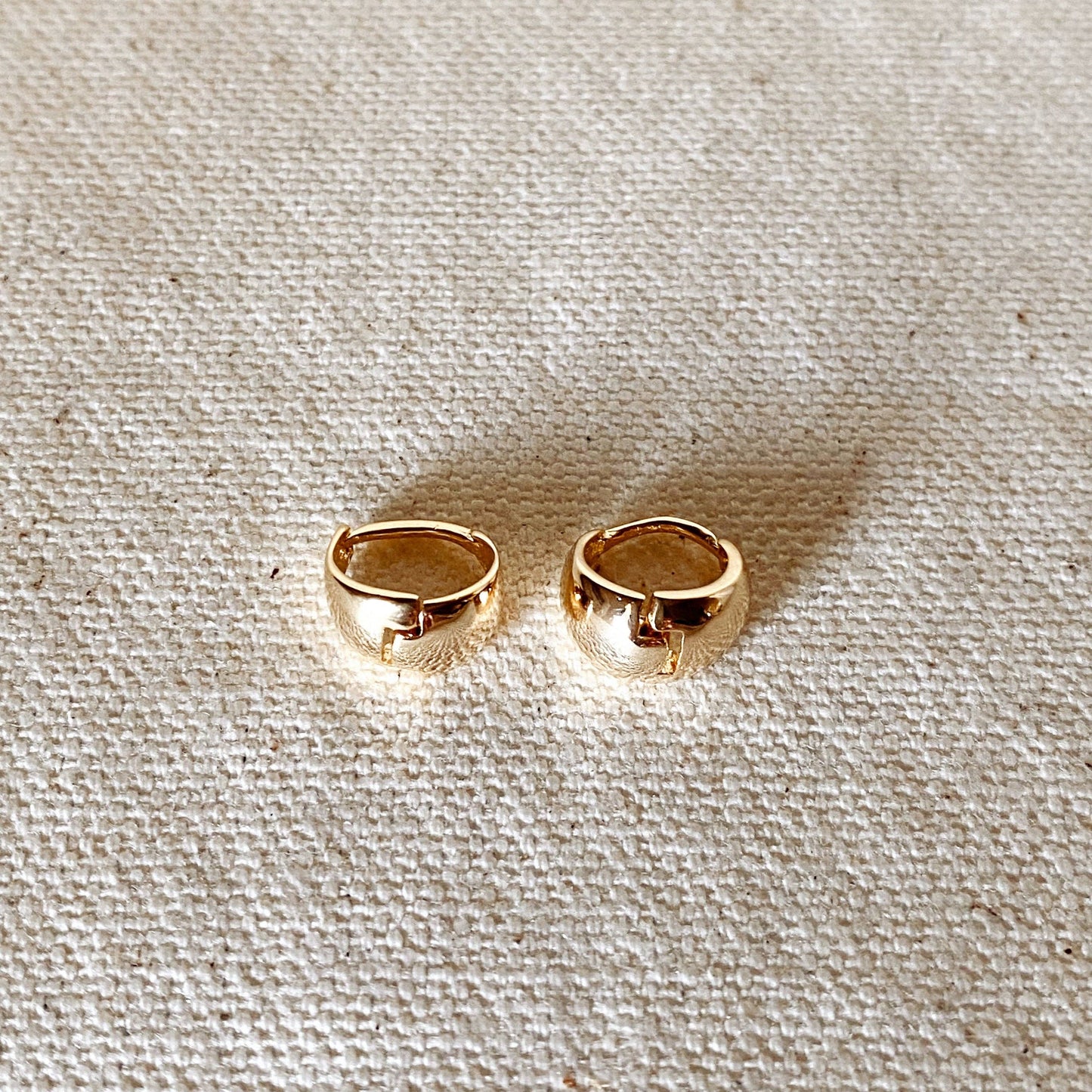 GoldFi - 18k Gold Filled Polished Clicker Hoop Earrings