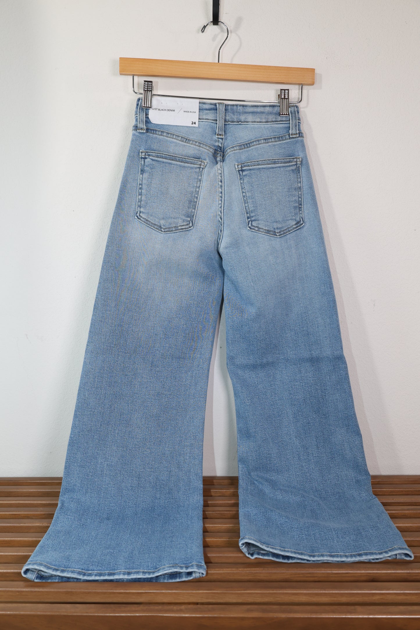 JUST BLACK DENIM - MED - The Classic Wide Leg