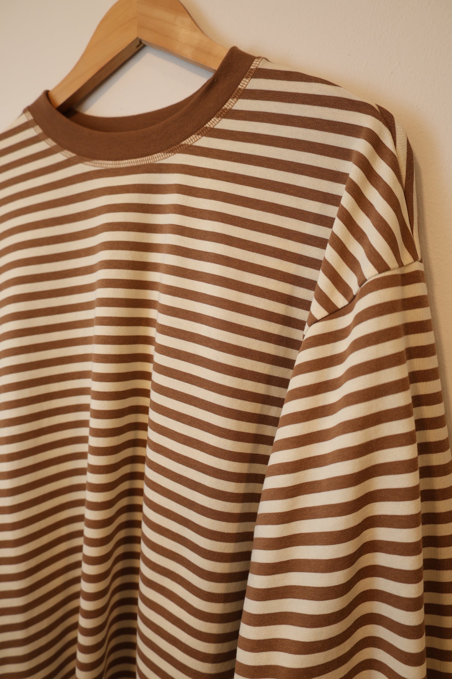 AEMI + CO - Oversized Stripe Long Sleeve Top