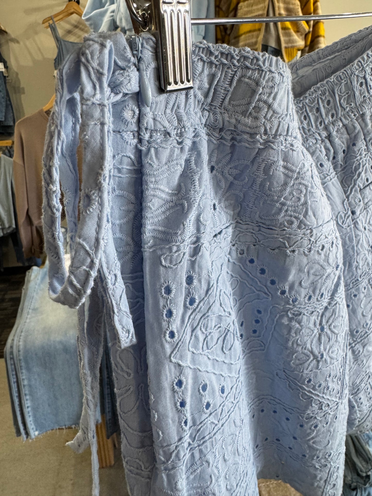 Sunday Edition cotton eyelet skort