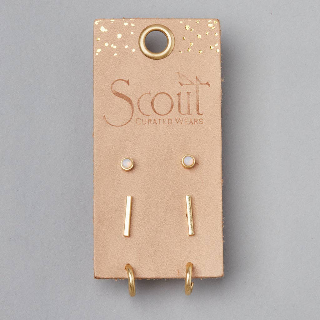 Scout Curated Wears - Scarlett Stud Trio - Gold