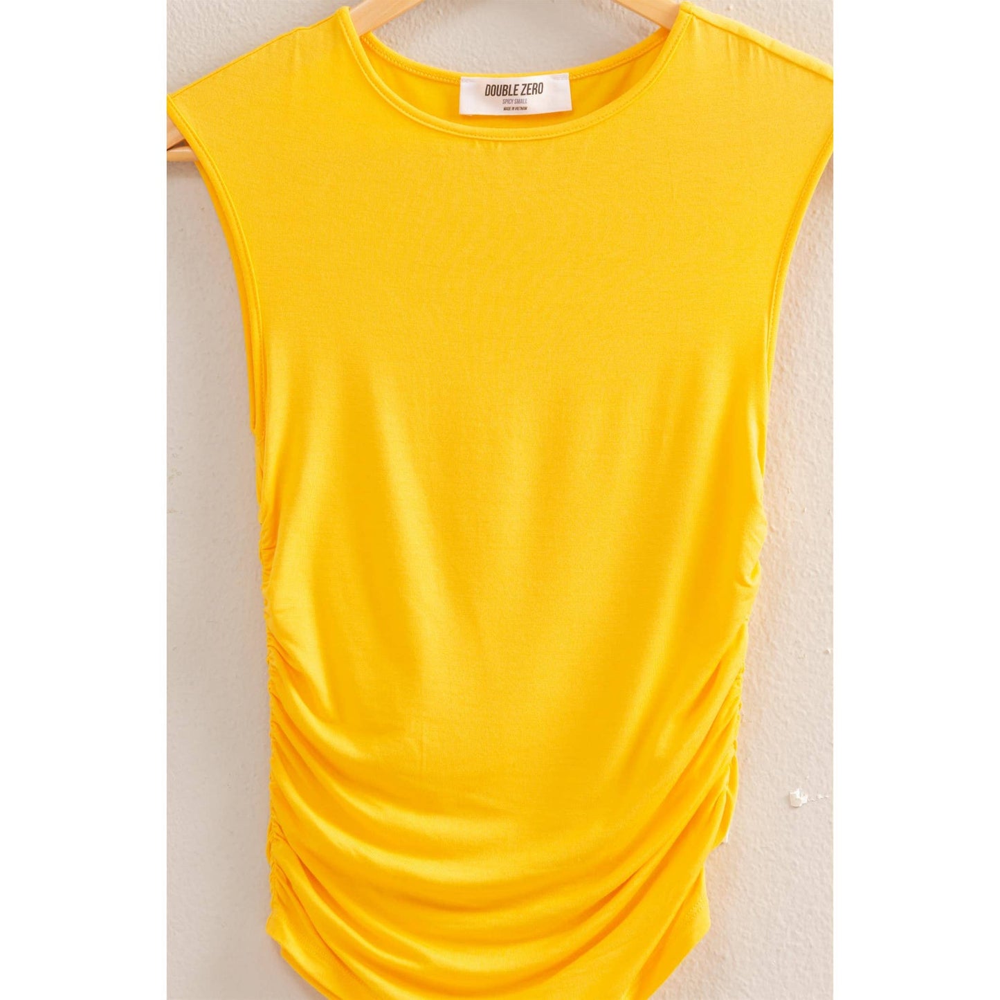 HYFVE -Cap Sleeve Ruched Detail Top