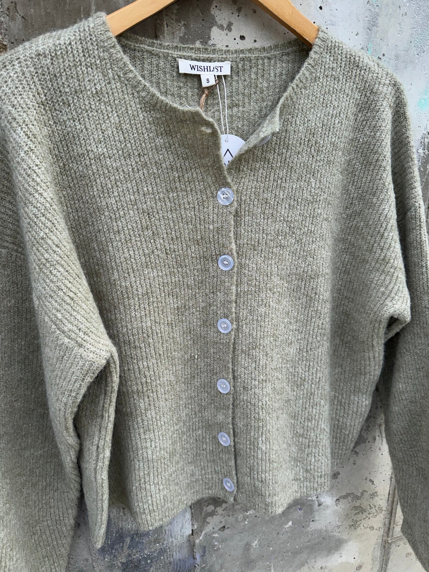 Wishlist - Sage Green Super Soft Cardigan