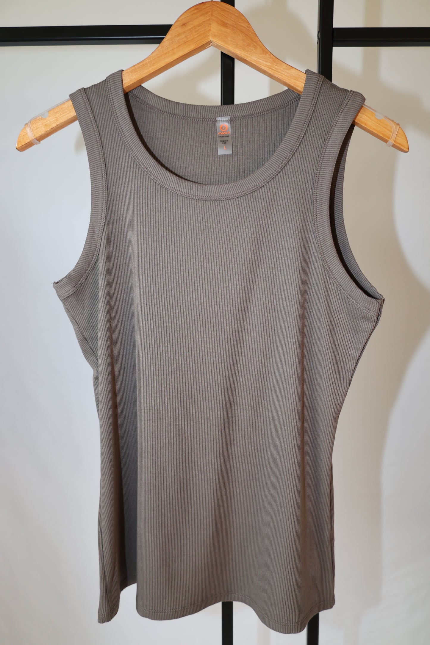 Mono B - Essential Micro-Ribbed Athleisure Tank Top