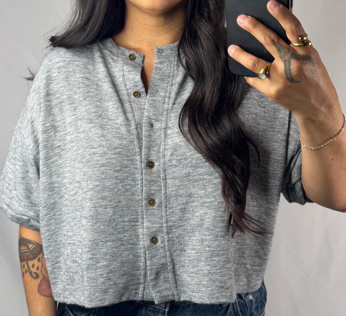 You've Got It short sleeve button up short cardigan
