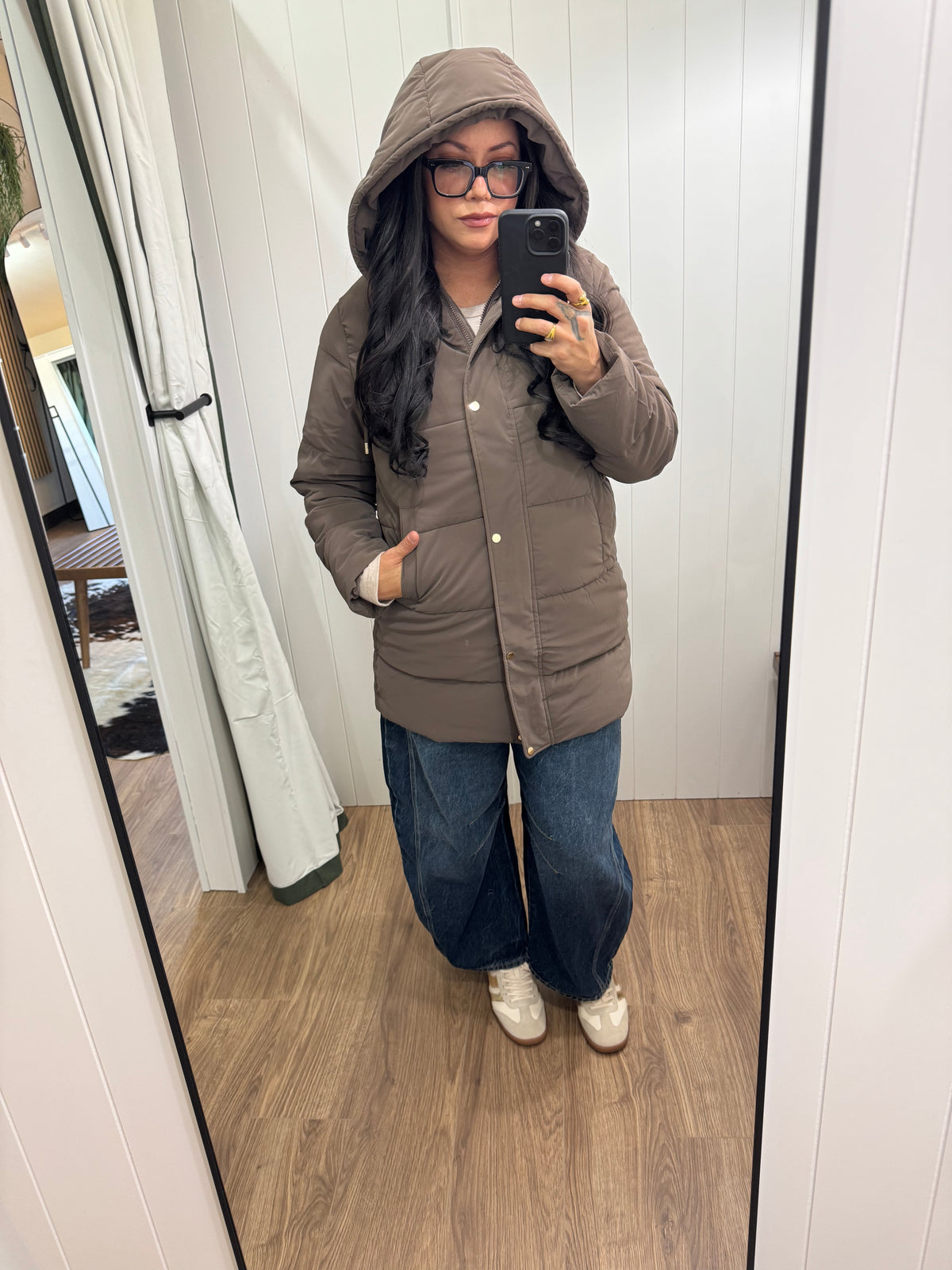 Last Minute Plans long hoodie coat