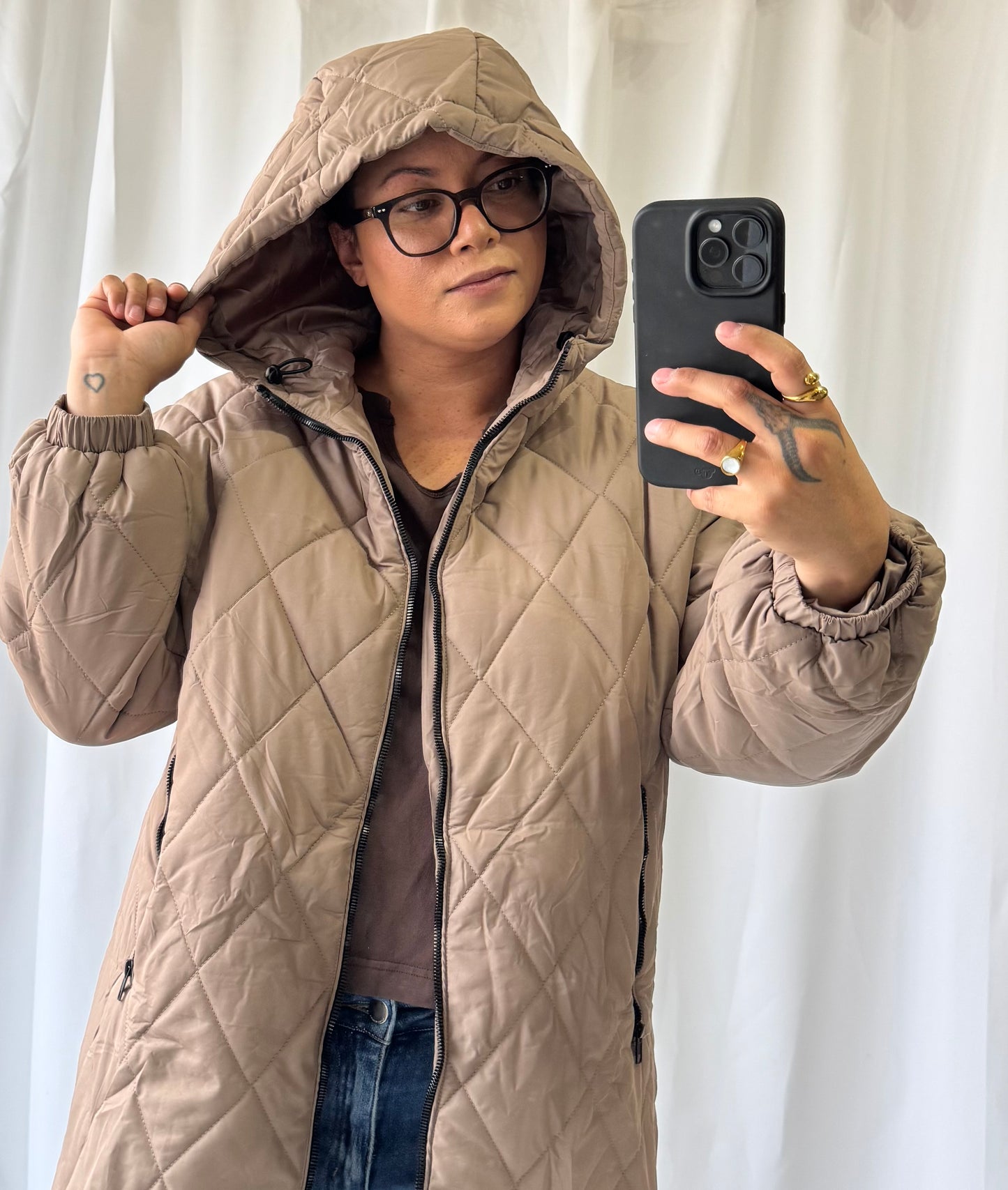 Bluivy - LONGLINE QUILTED PUFFER JACKET