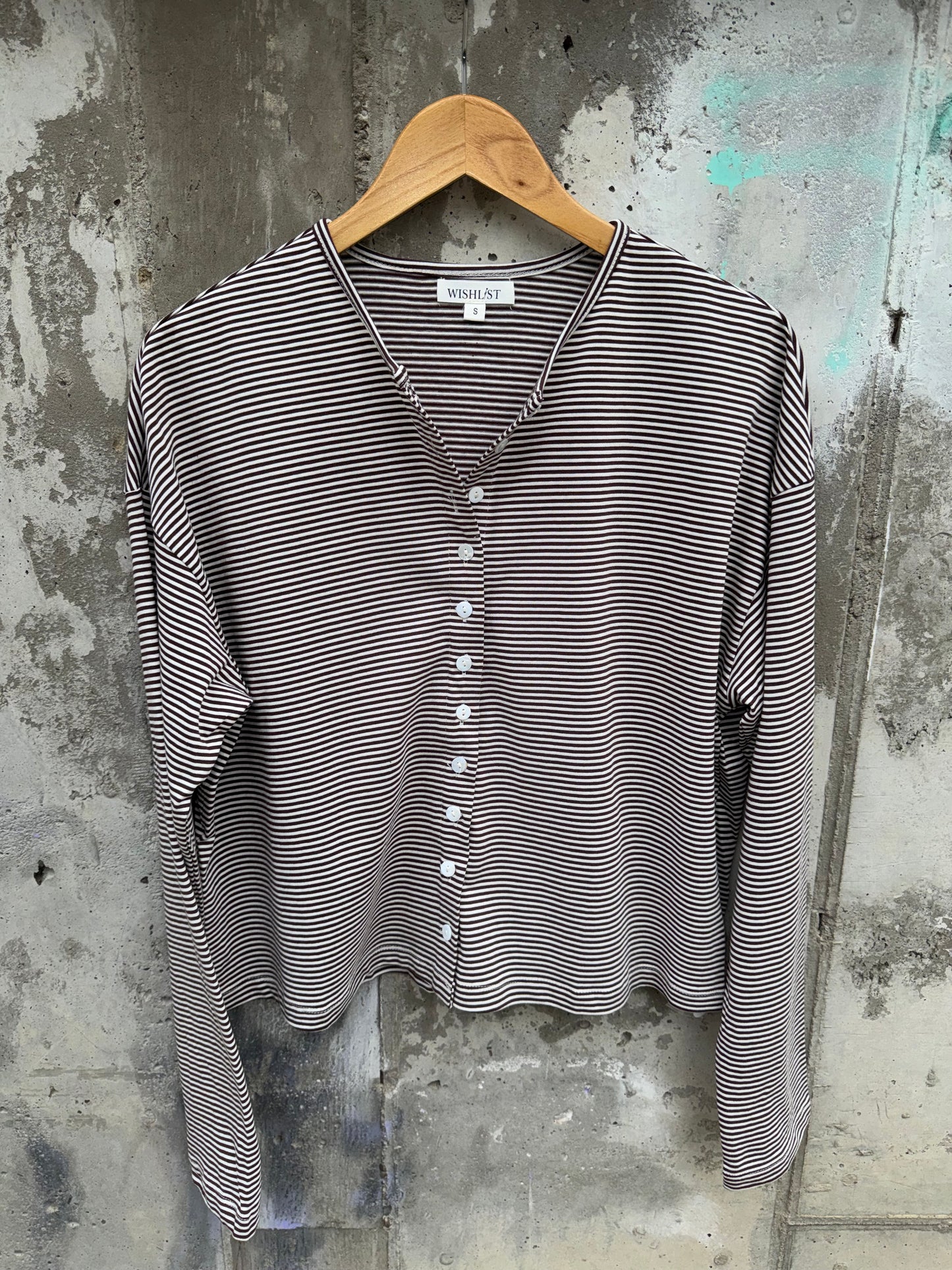 Wishlist - Striped Button-up Top