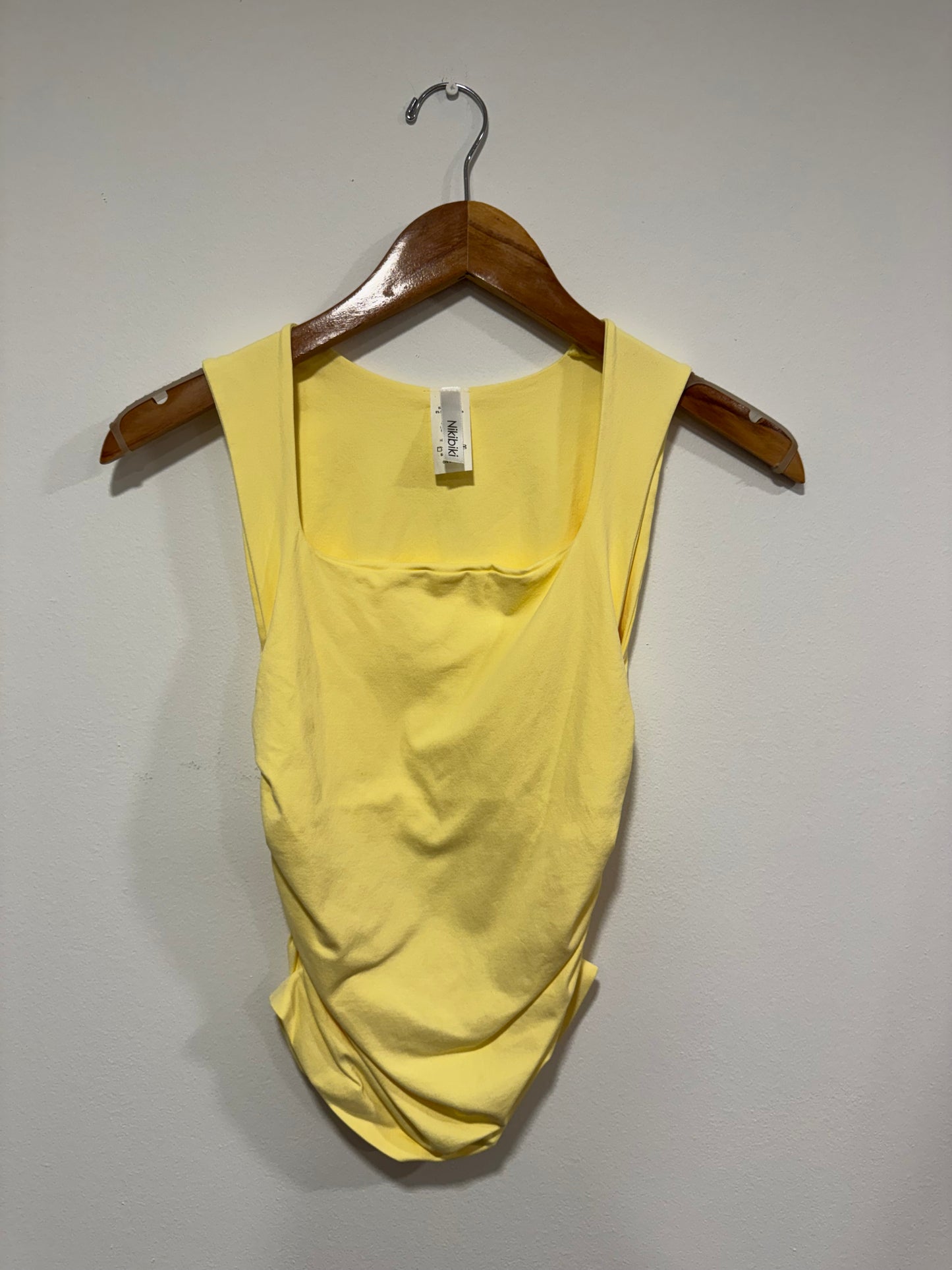 NIKIBIKI - Clean Line Square Shirred Top