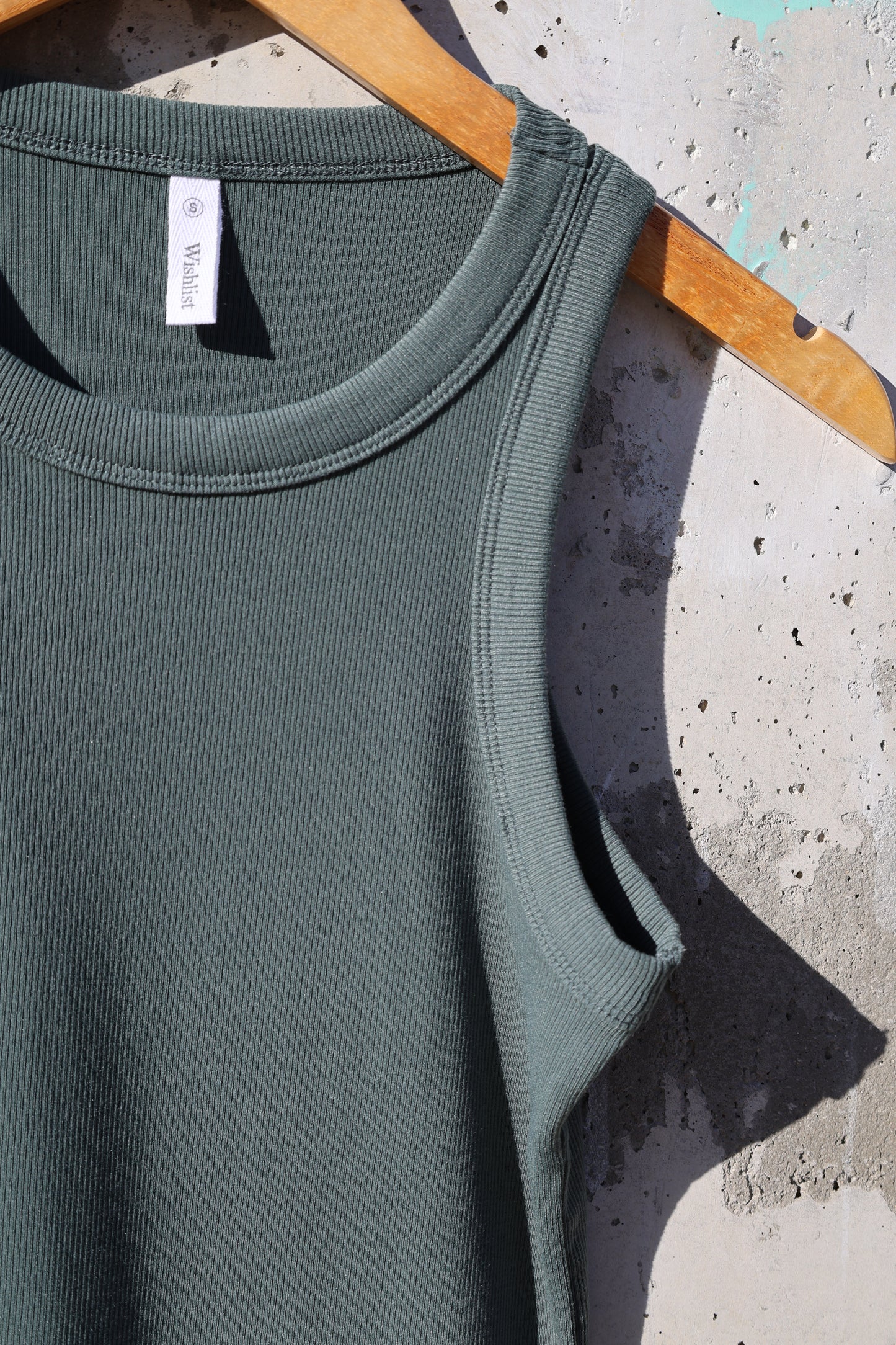 Wishlist - Sleeveless Fitted Ribbed Tank