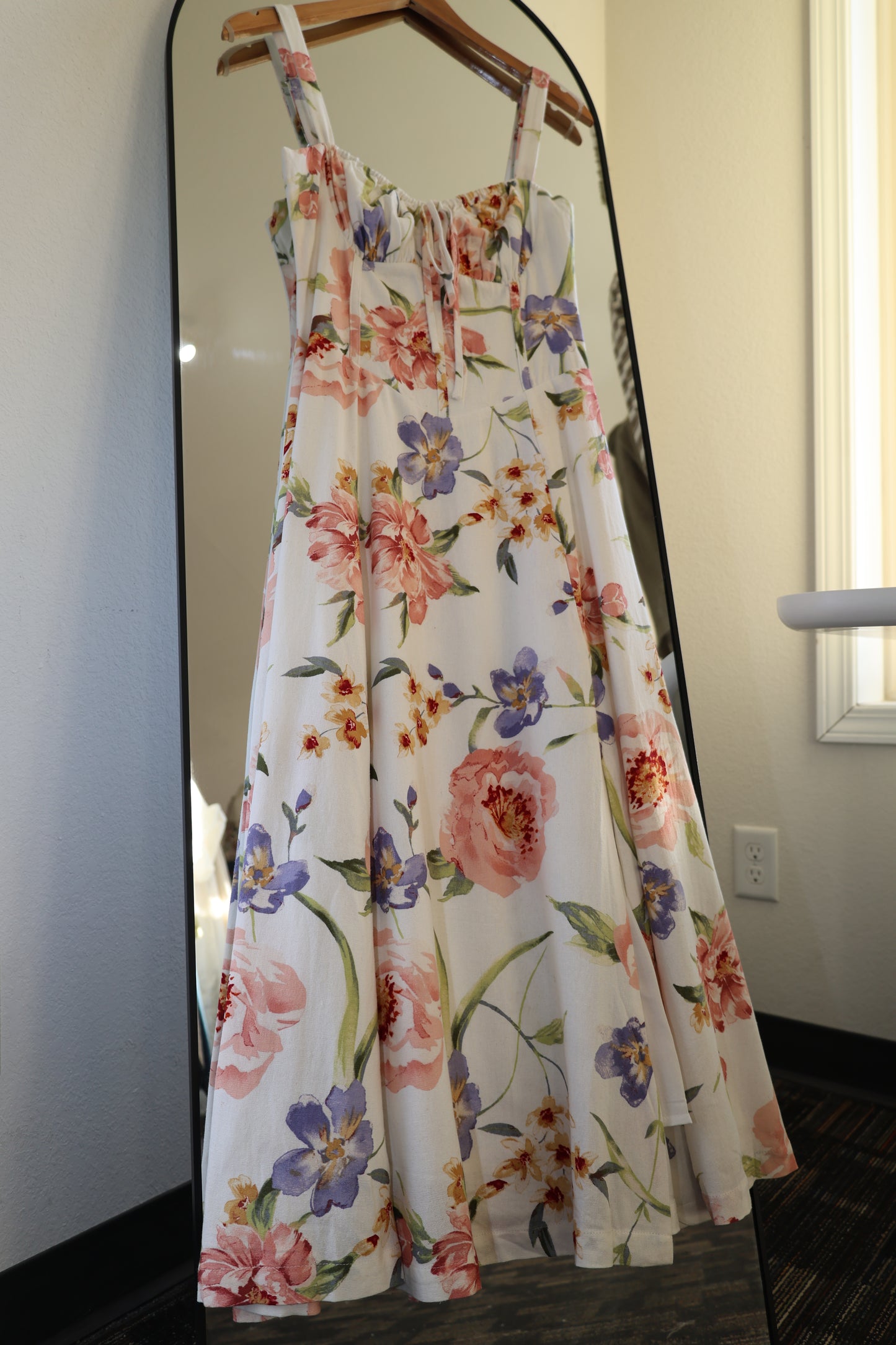 Dress Forum - Spring Garden Lace-up Corset Style Midi Dress