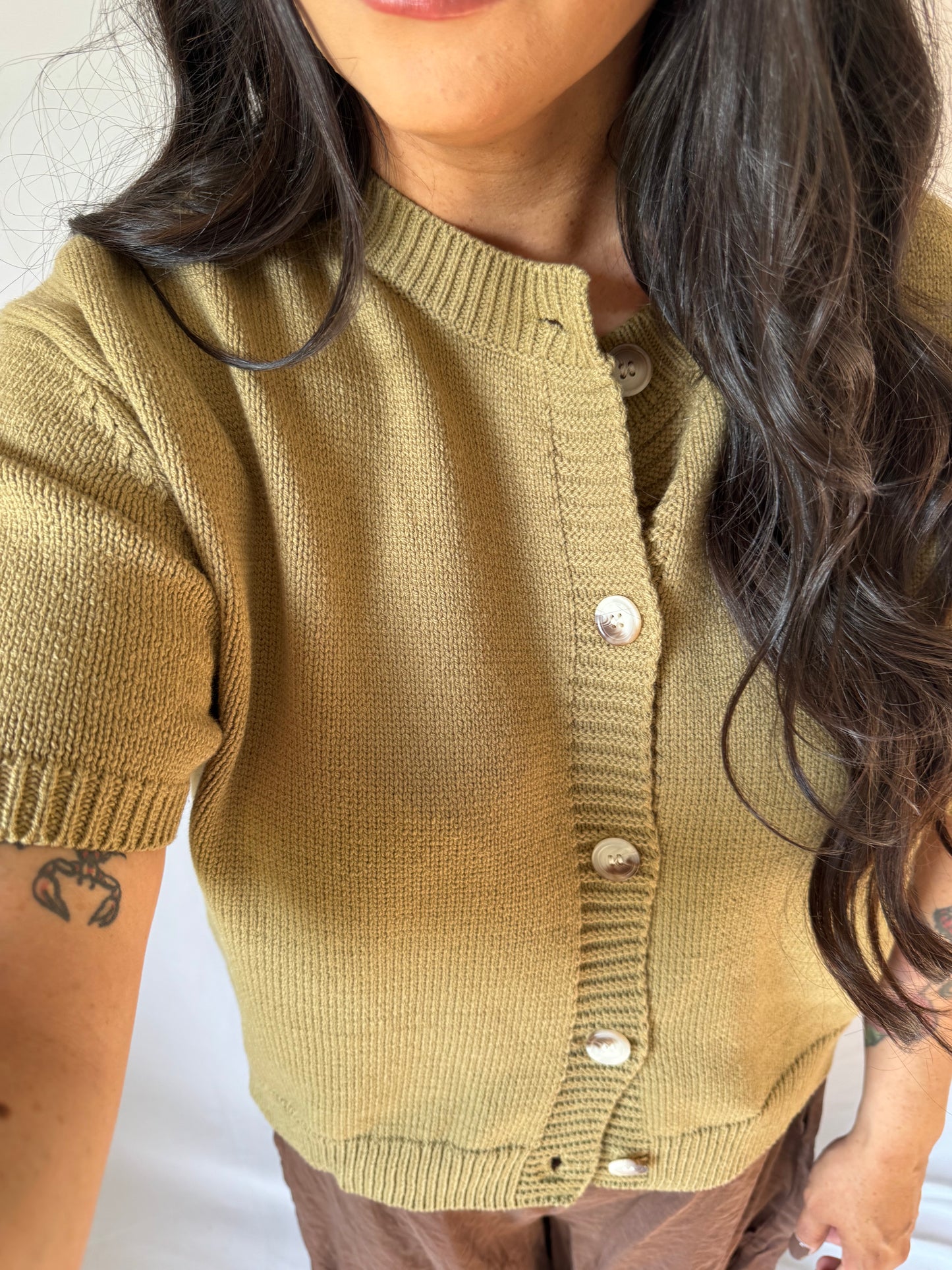 All Yours short sleeve sweater cardigan