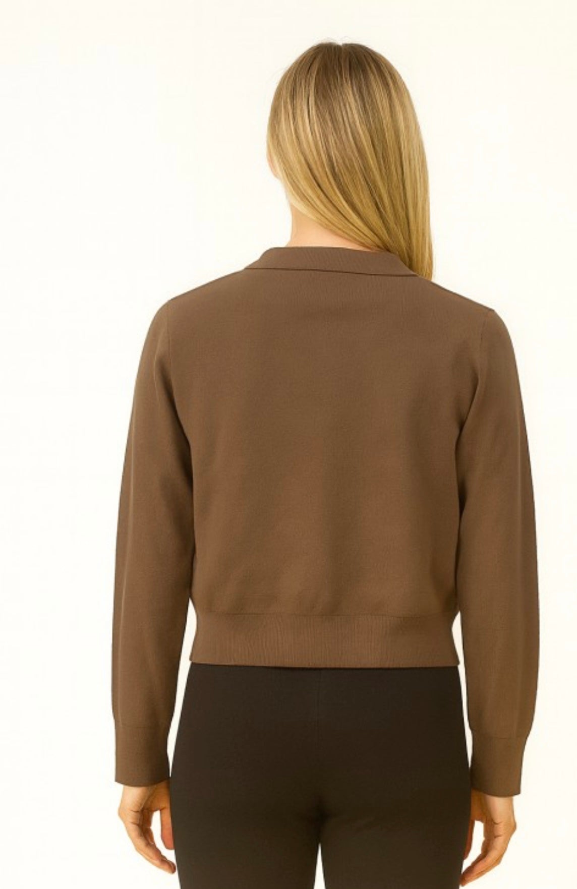 Dreamers by Debut Mocha Sweater Zip up