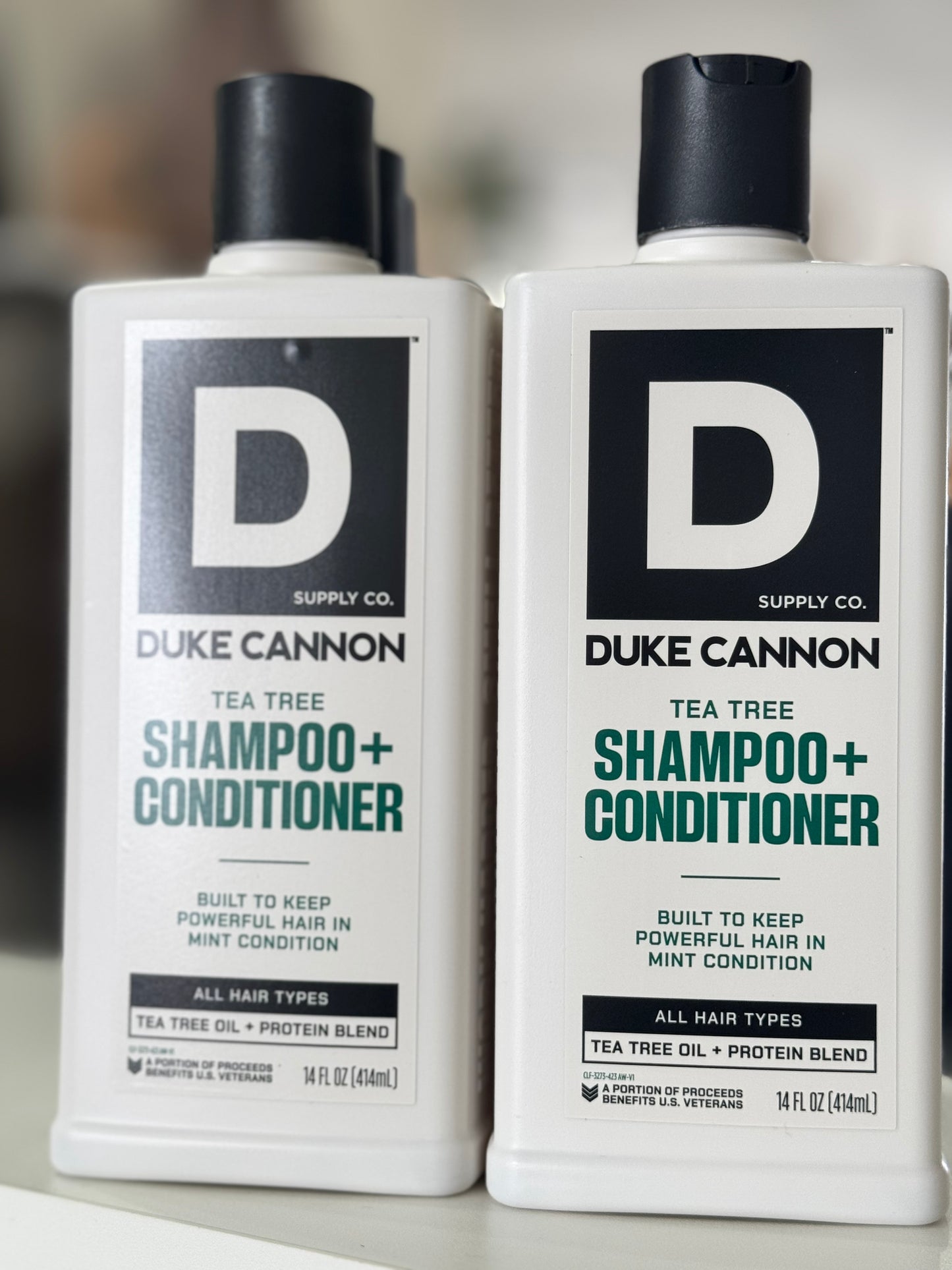 Duke Cannon Tea Tree shampoo + conditioner