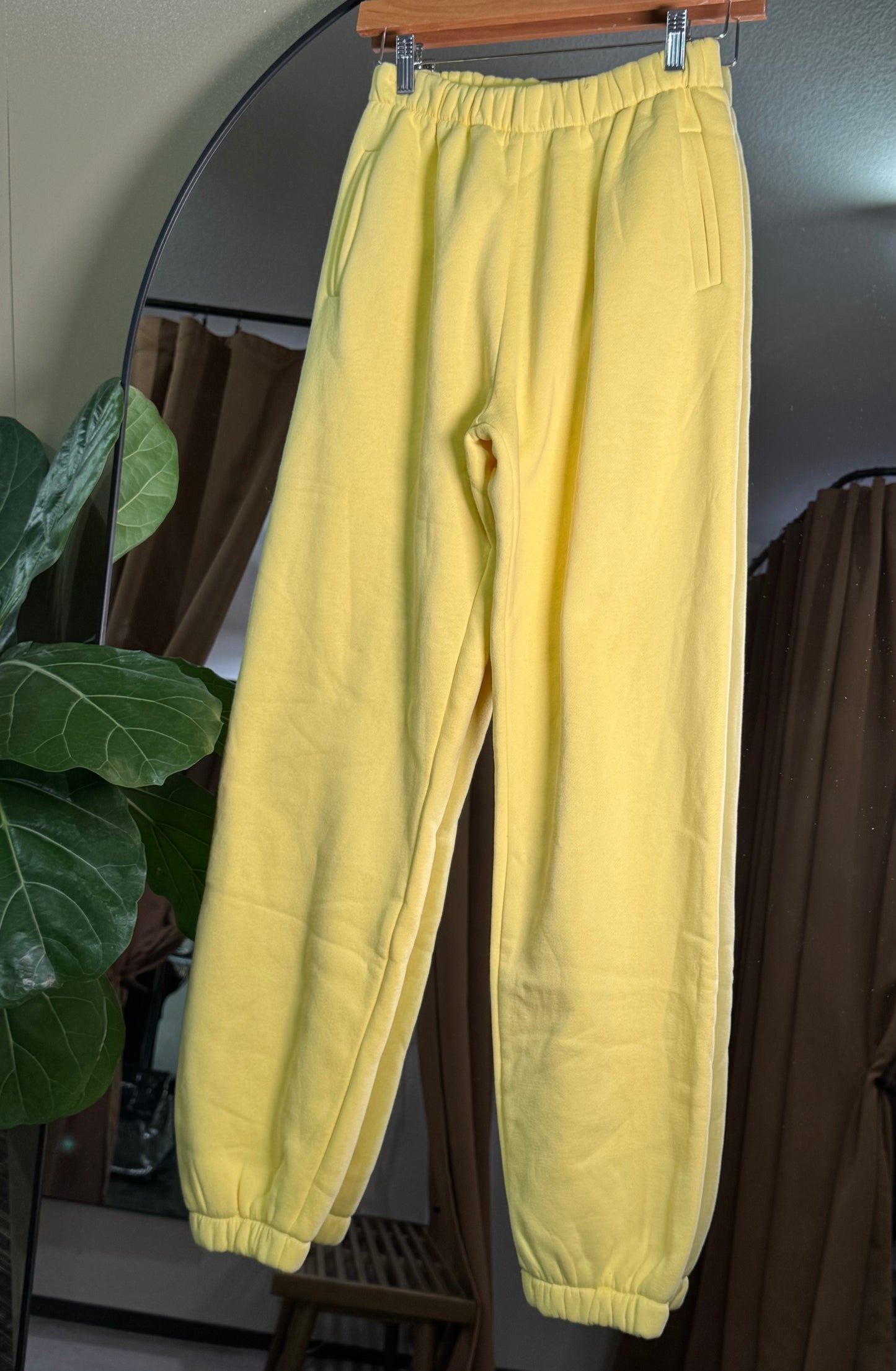 TICTOC - DOVE Plush Fleece Lounge High Waist Sweatpants With Pockets