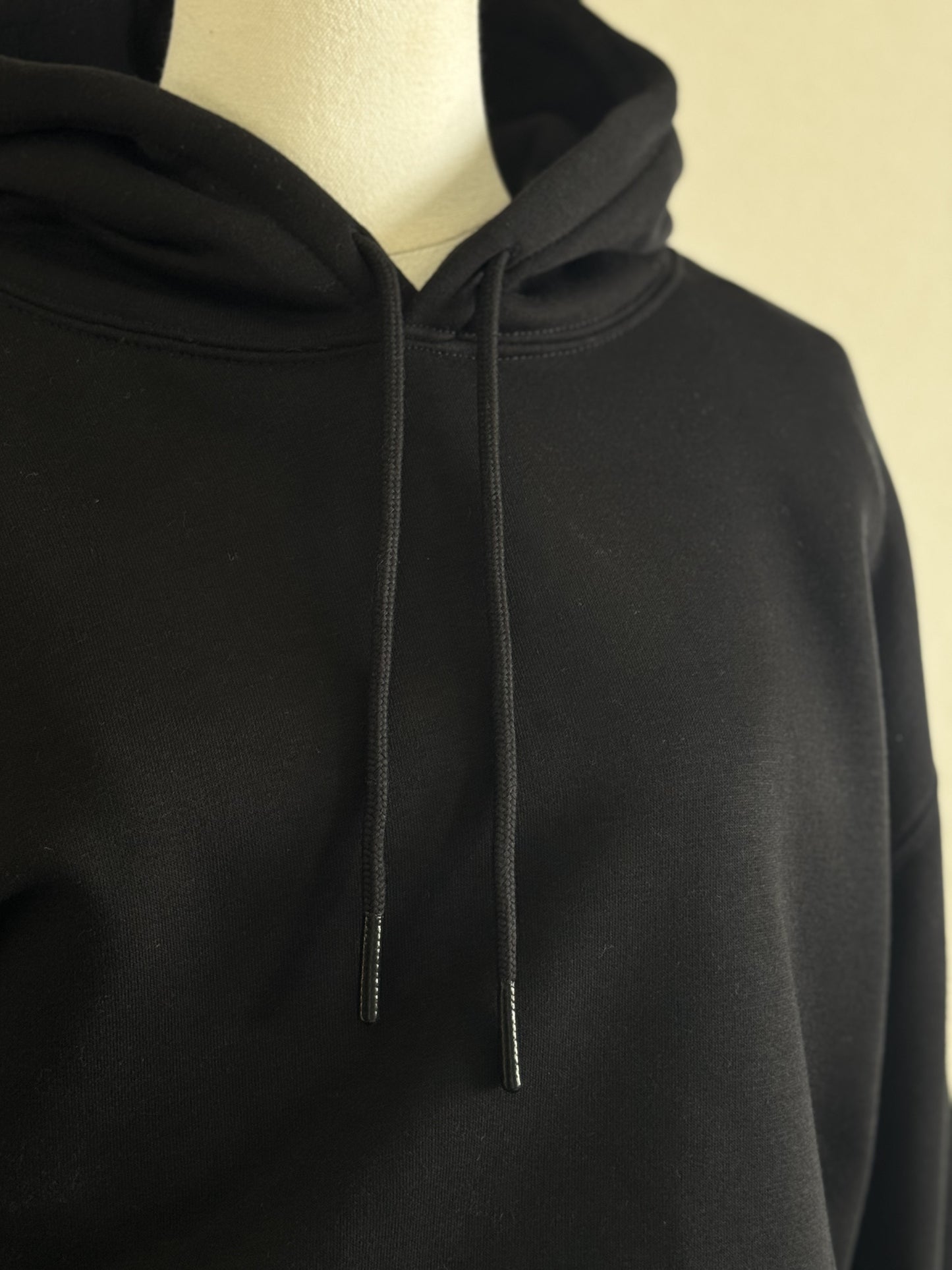 Mono B black drop shoulder hoodie