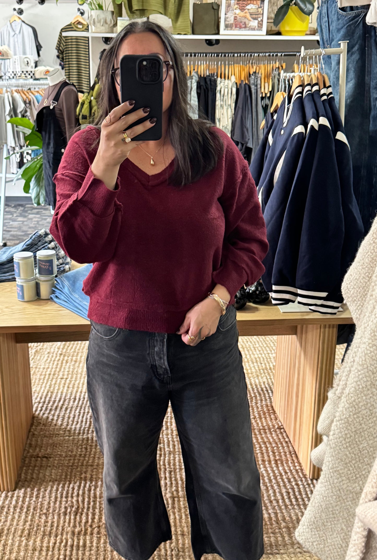 Dress Forum long sleeve scoop neck sweater