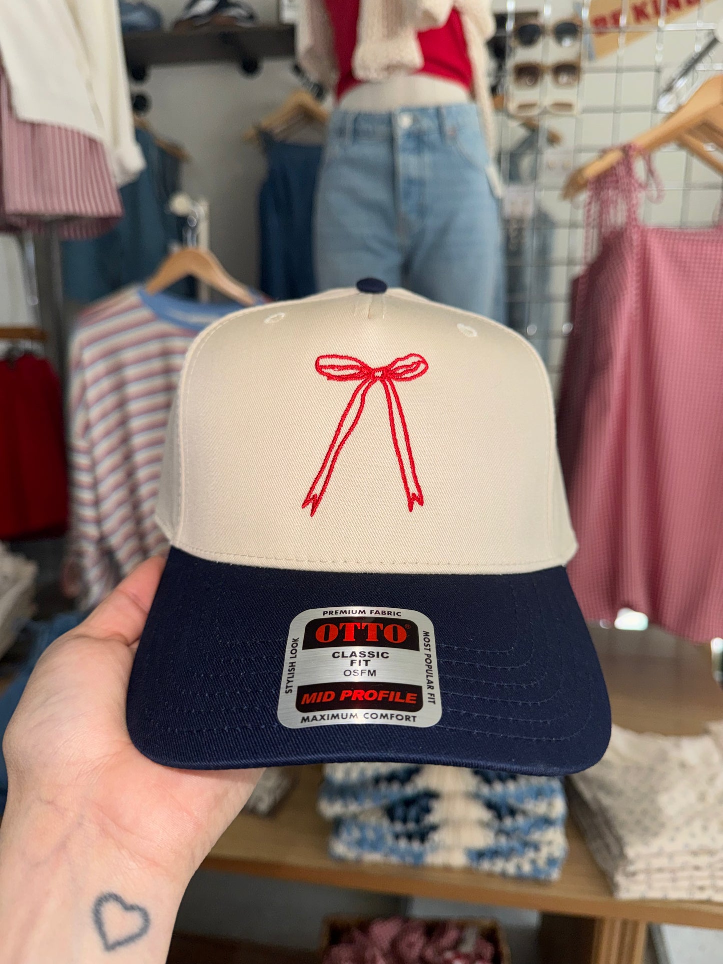Ruby Moon - USA Bow Embroidered Hat