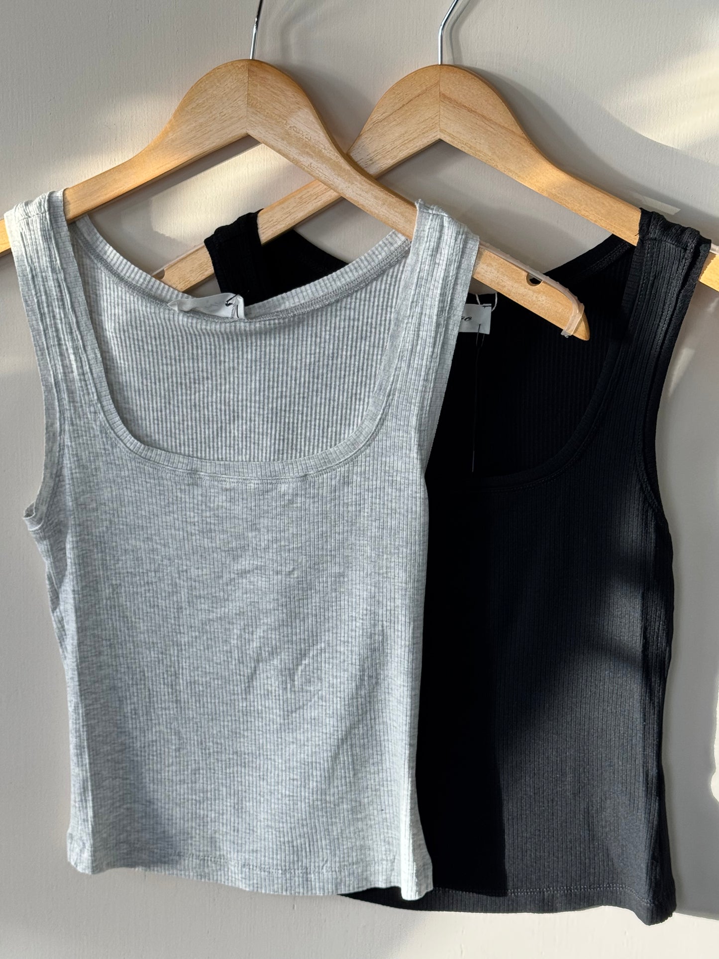 TicToc - Ada Ribbed Jersey Scoop-neck Tank
