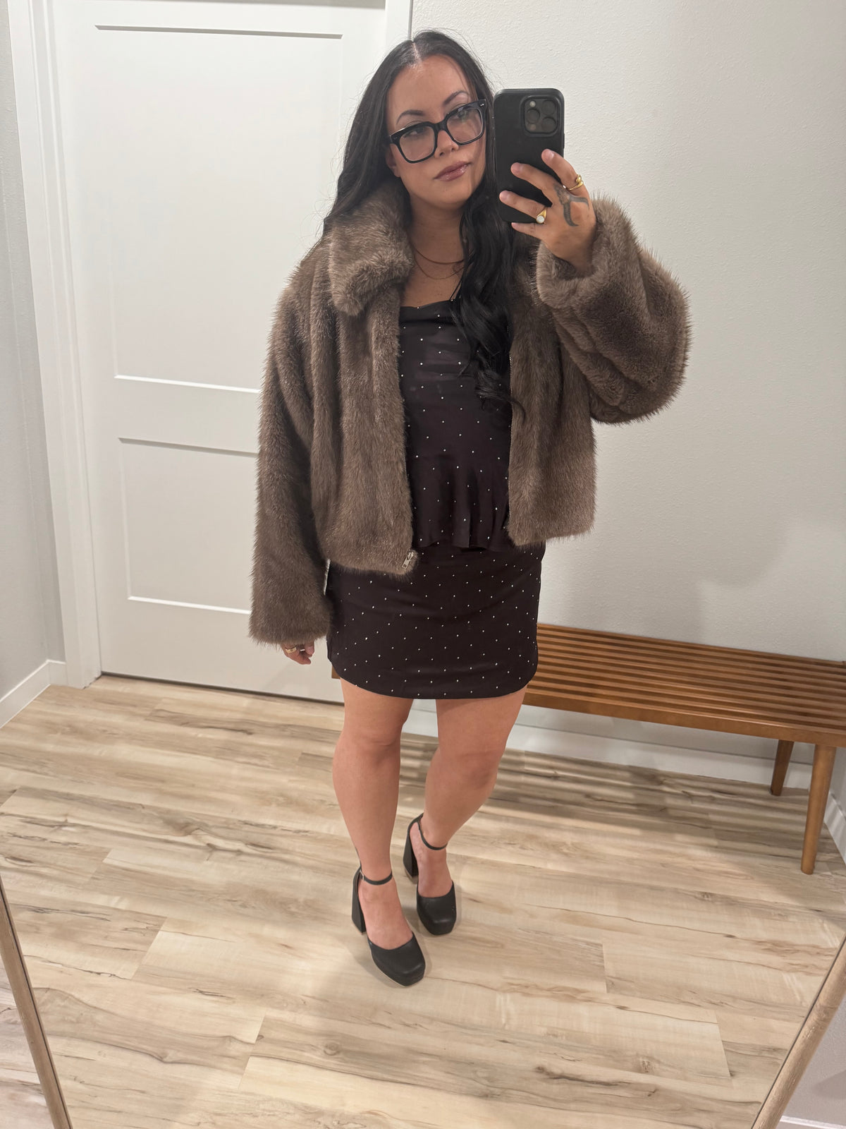 I Need You soft faux fur coat