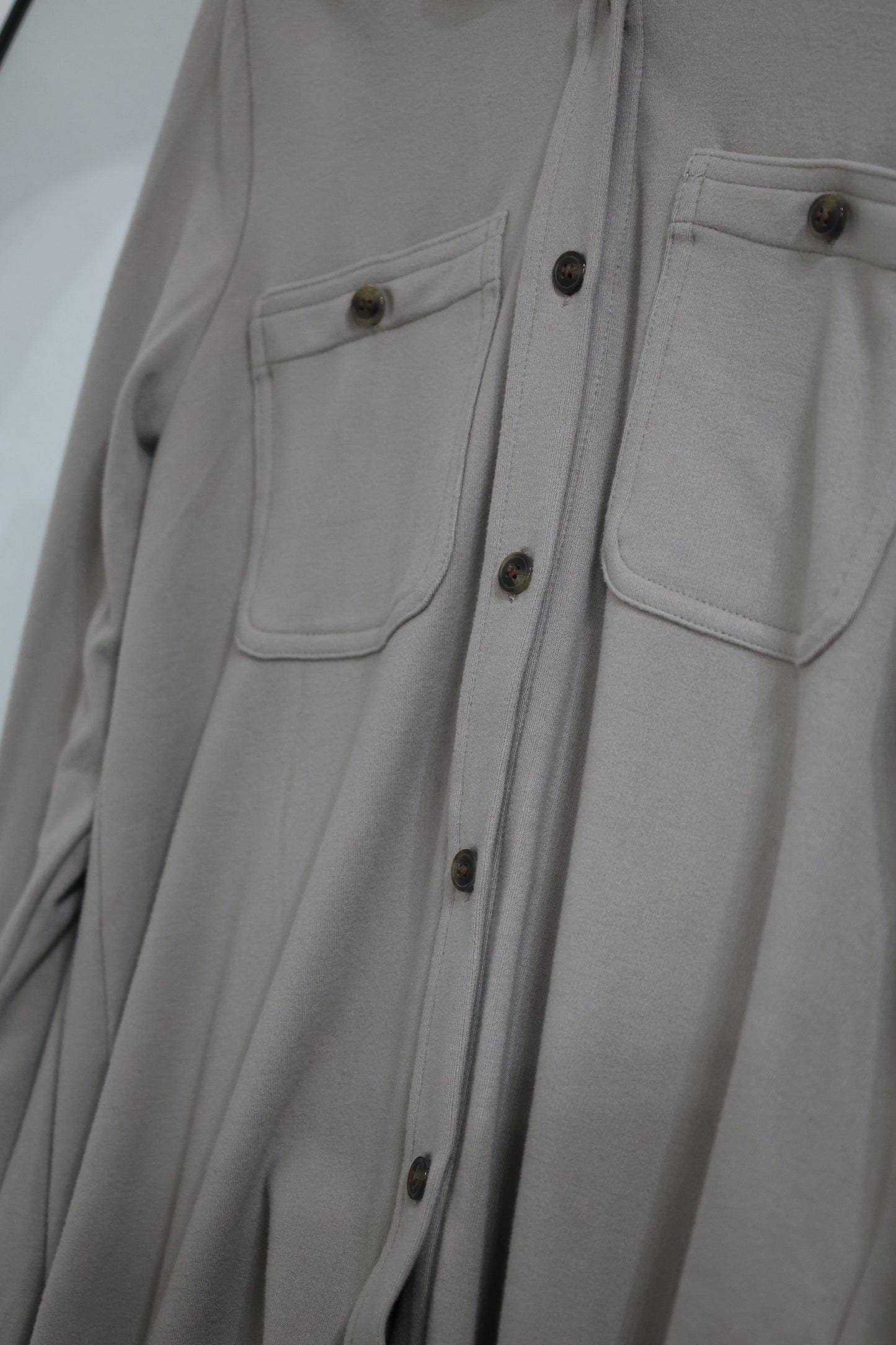 Panache Apparel Co. - Taupe Super Soft Button Up