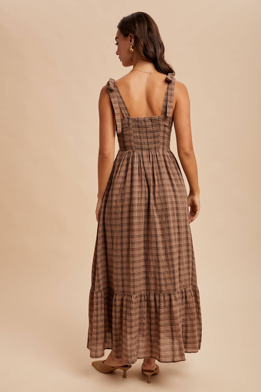 In Loom - TARTAN COTTON MAXI DRESS