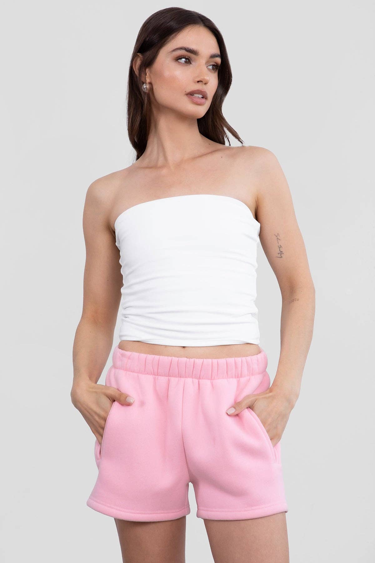 TICTOC - MOMO Casual High Waist Fleece Shorts