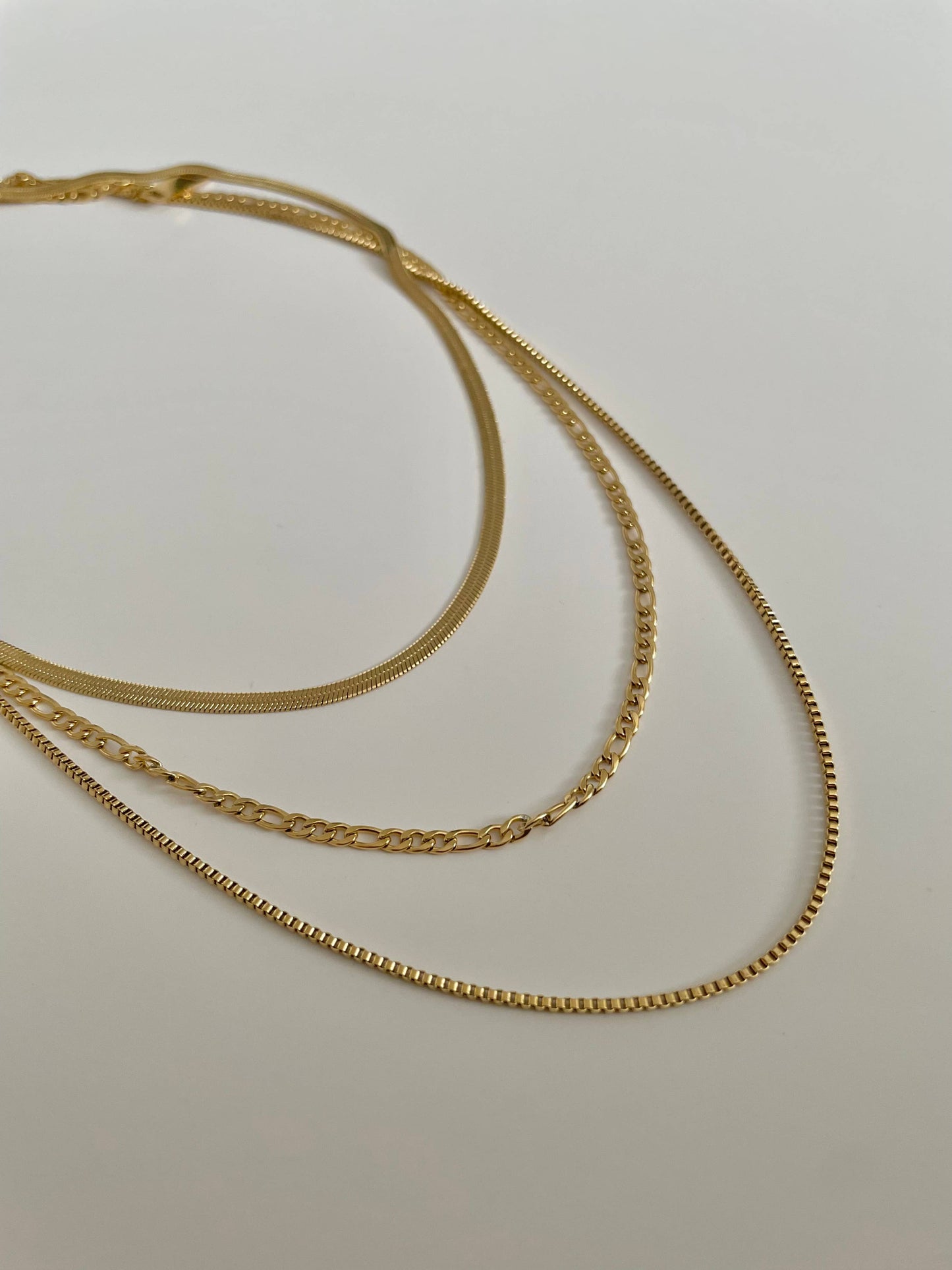 Namaste Jewelry - Shaylene Three Layer Necklace- Gold