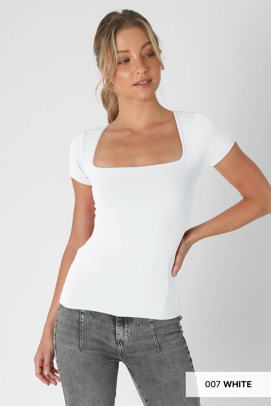 NIKIBIKI - Square Neck SS Top