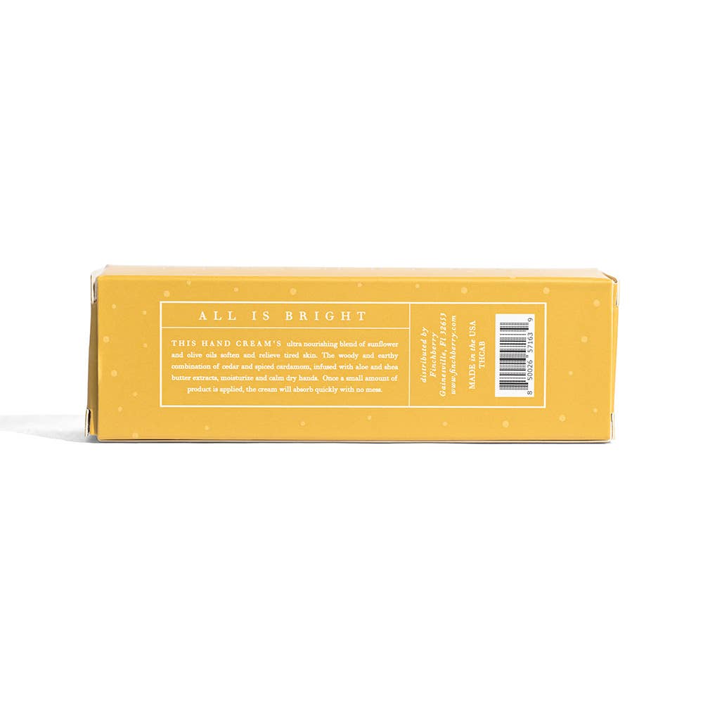 FinchBerry - All is Bright Hydrating Nourishing Holiday Travel Hand Cream