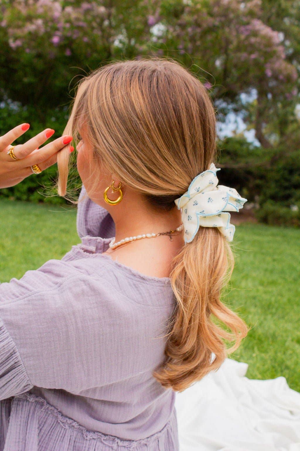 Shop Andi - Scallop Double Ruffle Scrunchie