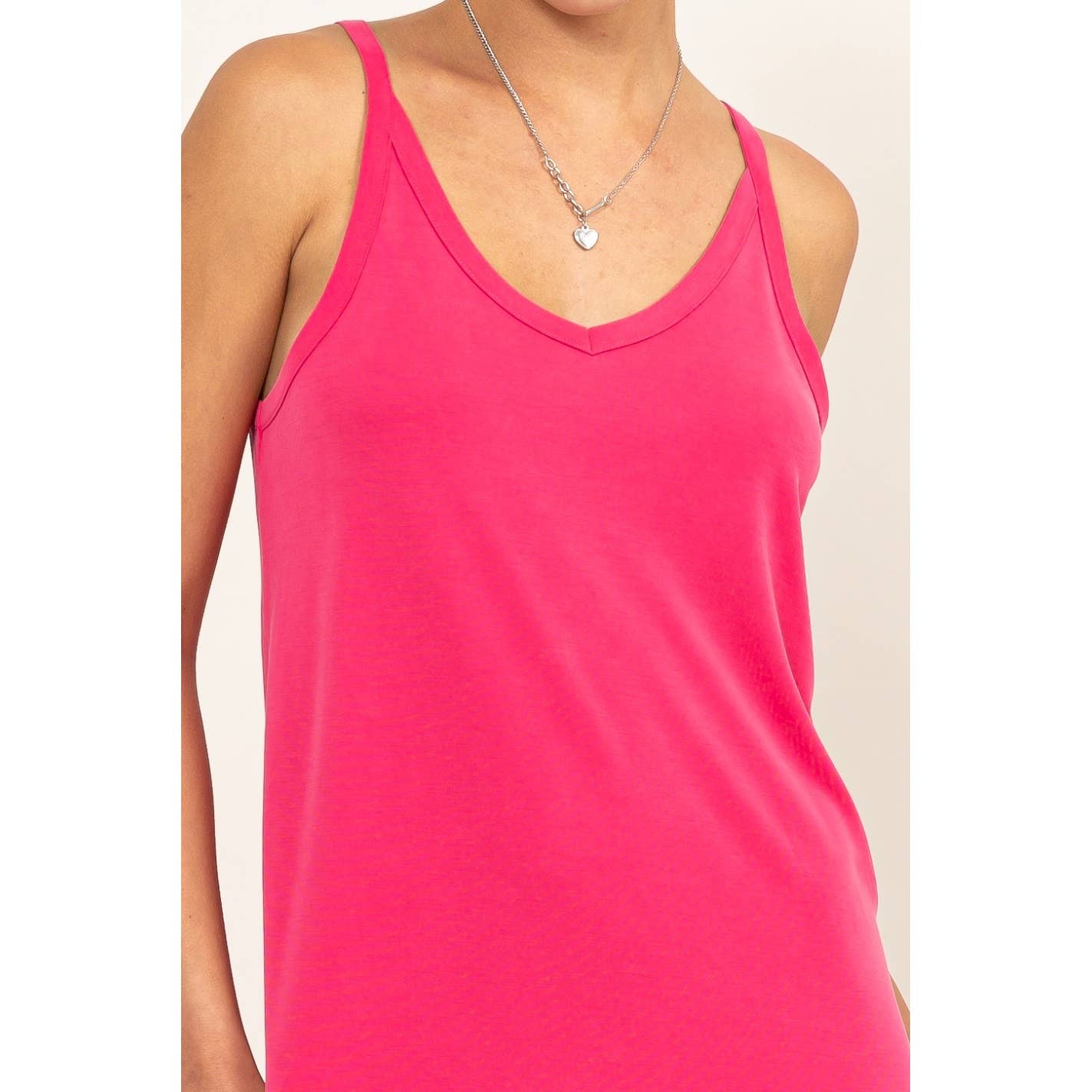 HYFVE-Soft V-Neck Midi Dress