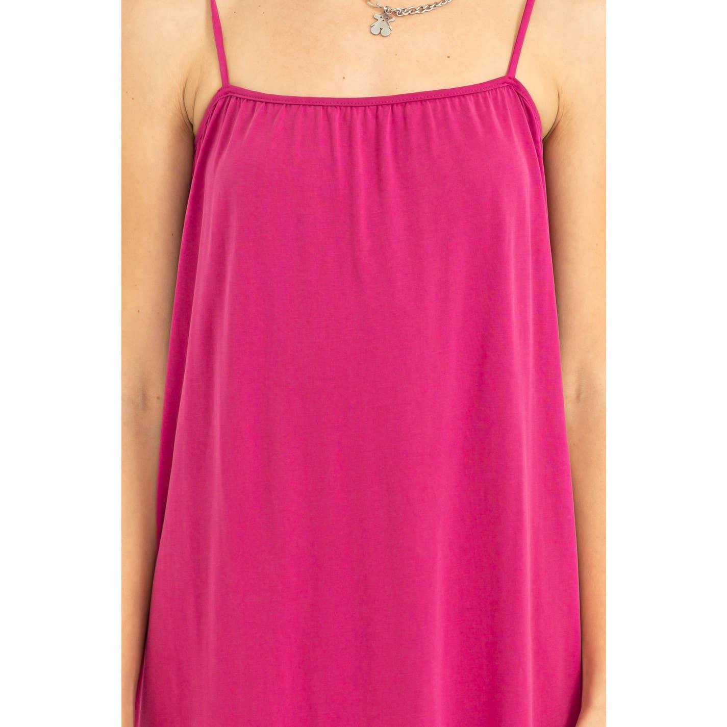 HYFVE-Tie-Back Square Neck Midi Dress